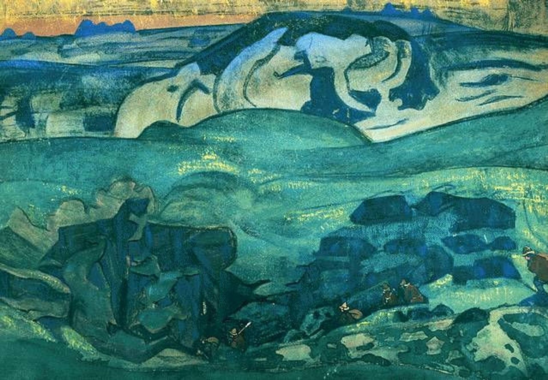 Chud has gone under the ground by Nicholas Roerich