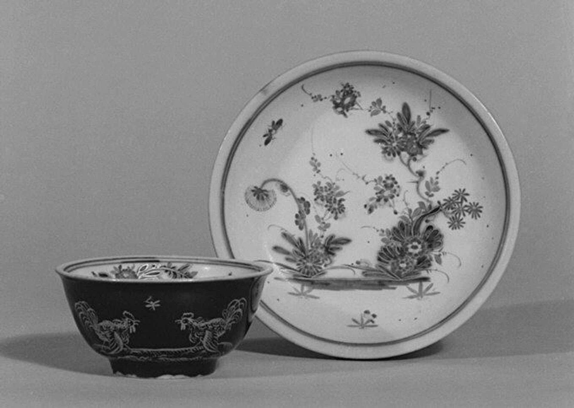 Cup and saucer by Meissen Manufactory