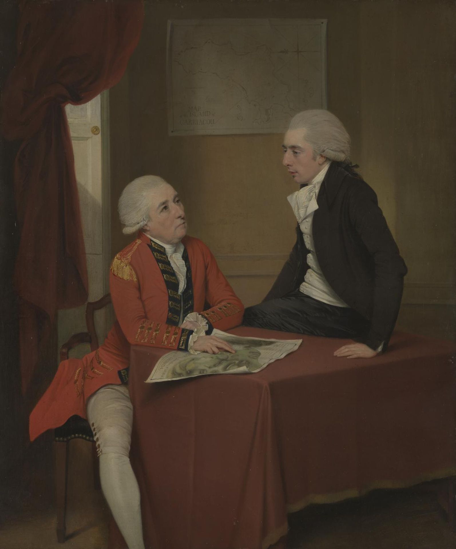 Sir Ralph Abercromby (?) and Companion by John Downman