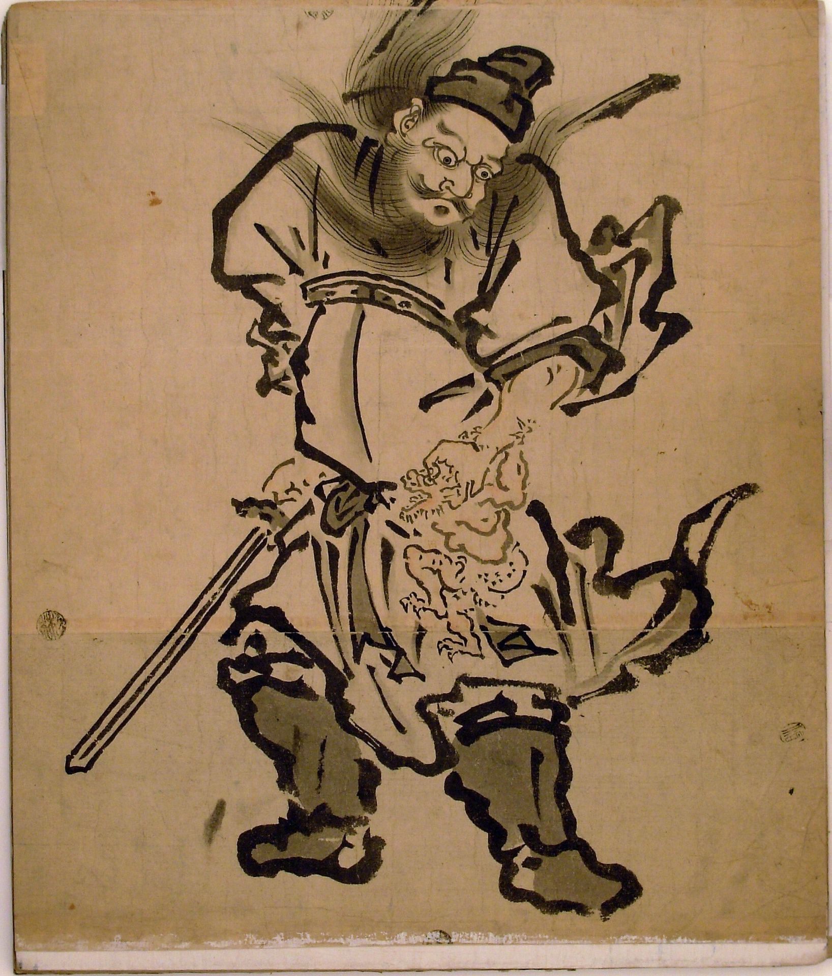 Shôki the Demon Queller, from an album of paintings of Shôki, Edo period (1615–1868) by Anonymous