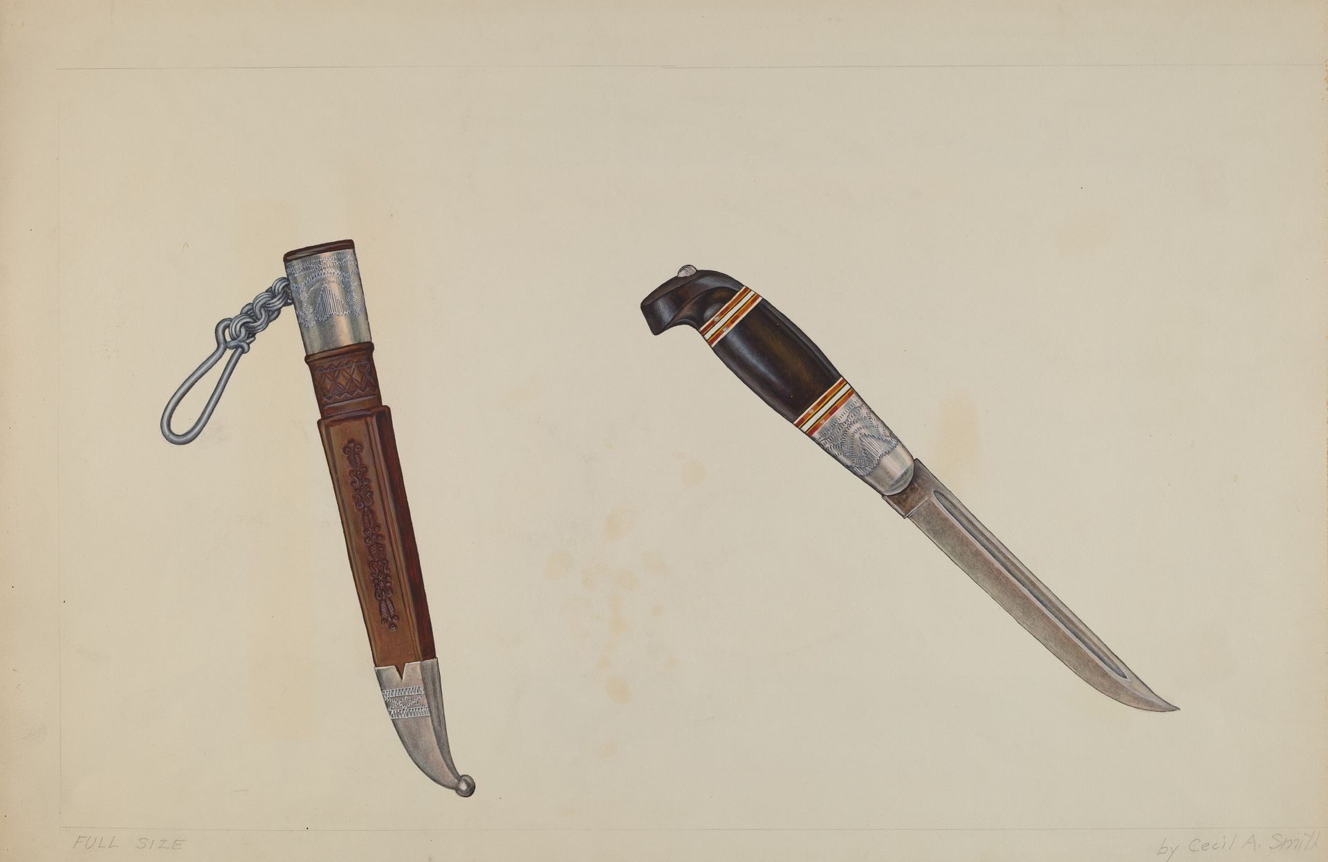 Trapper's Hunting Knife by Cecil Smith