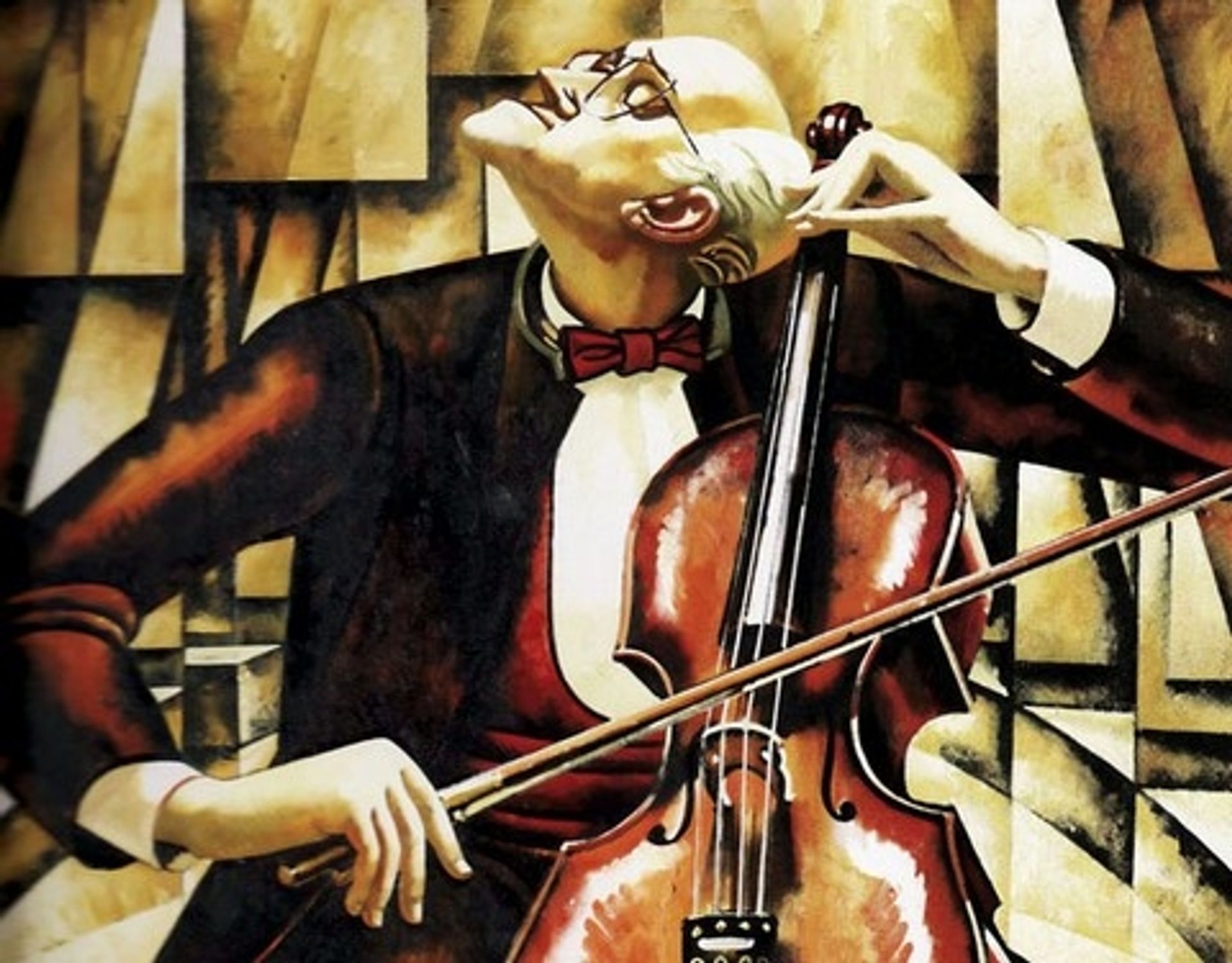 Portrait of Mstislav Rostropovich by Tahir Salahov