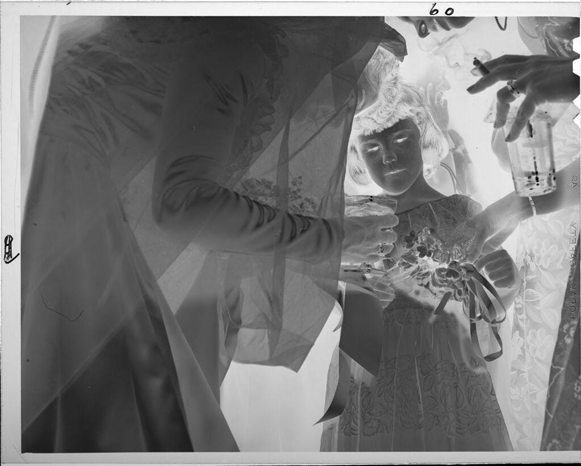 Untitled (bride and flower girl) by Lucian and Mary Brown