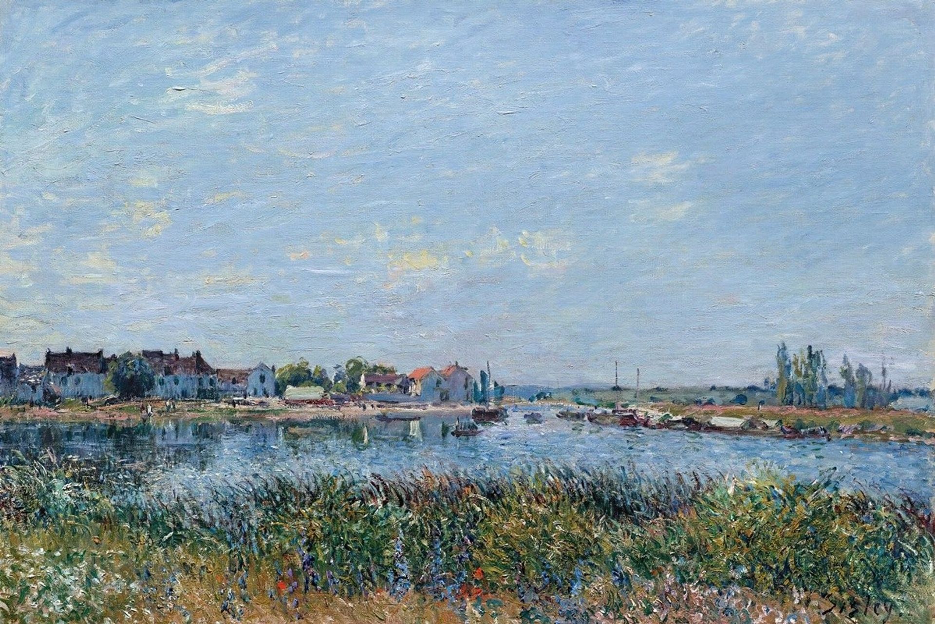 Saint-Mammès, Le Matin by Alfred Sisley
