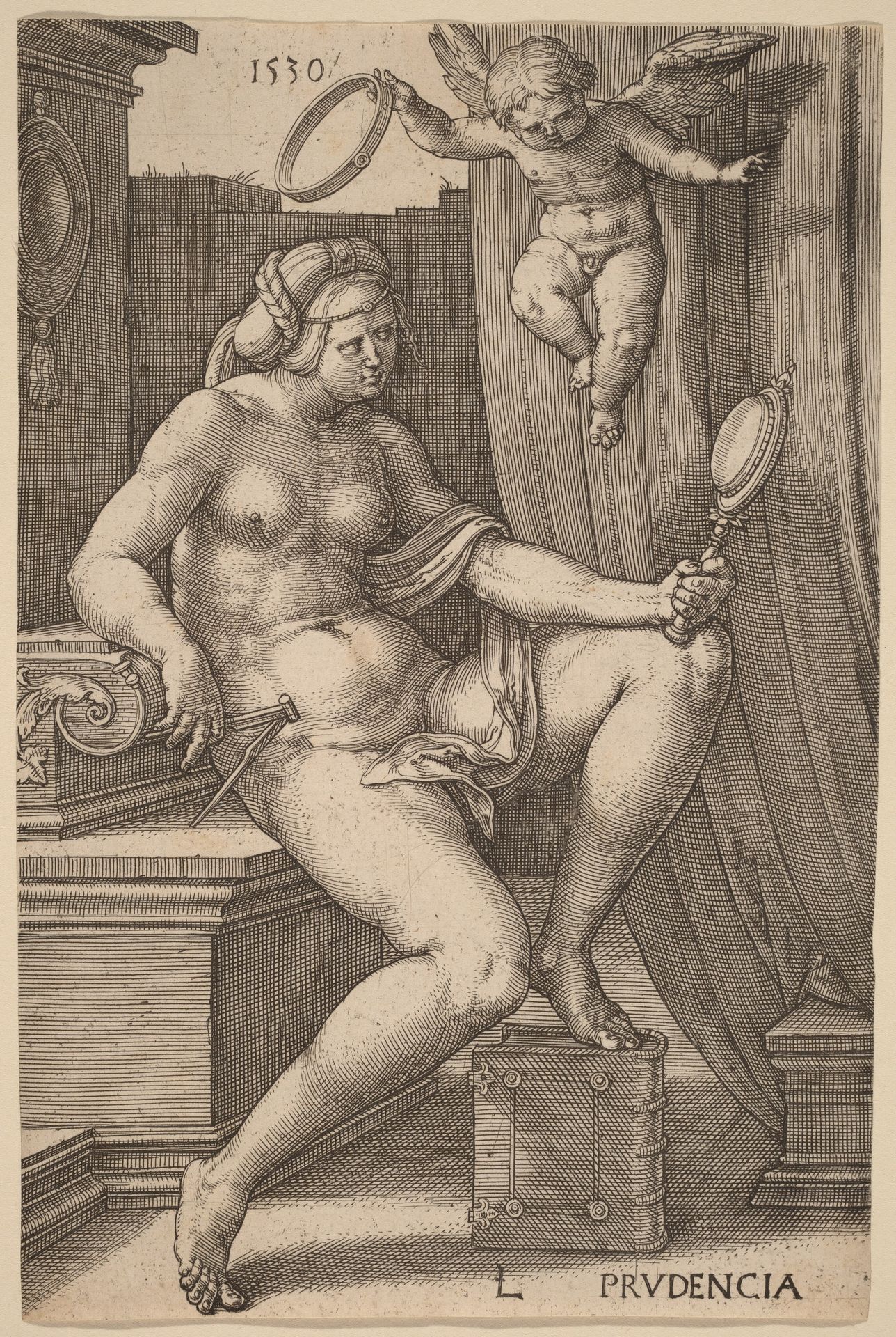 Prudencia (Prudence) by Lucas van Leyden