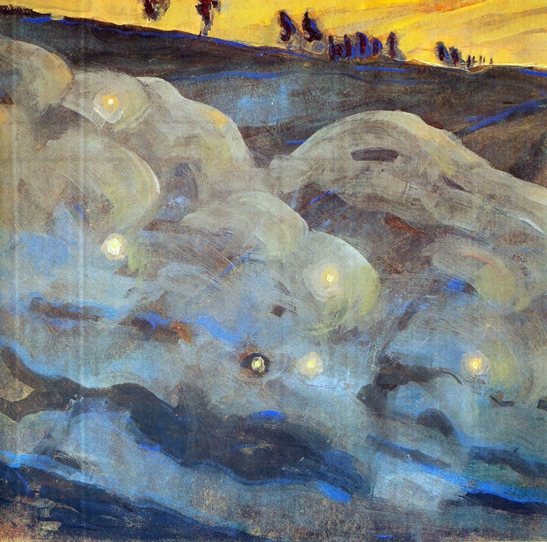 Sparks (I) by Mikalojus Konstantinas Ciurlionis