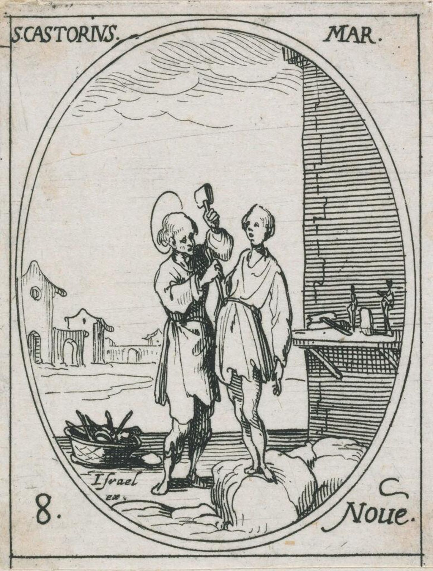 Saint Castorius by Jacques Callot
