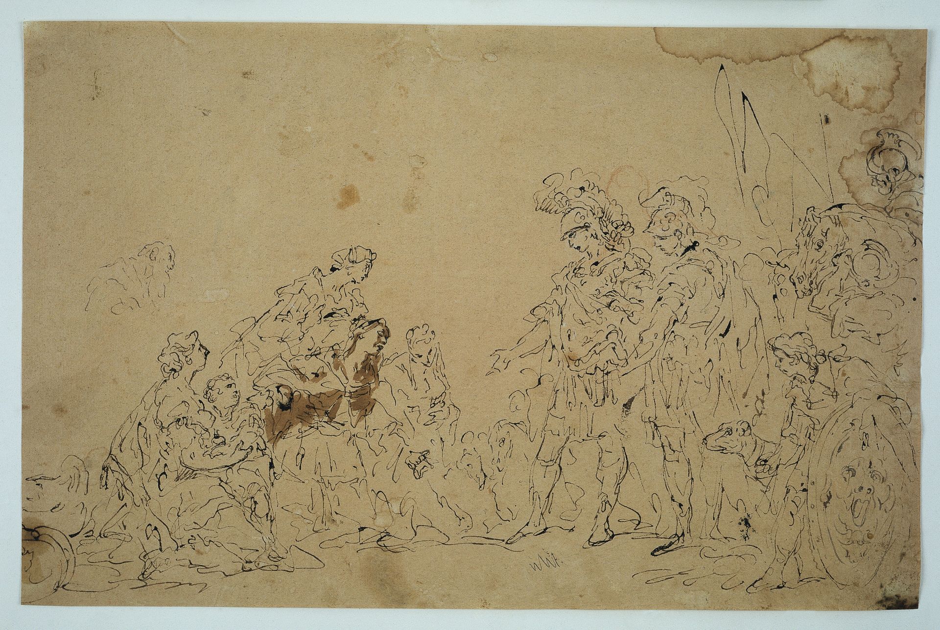 Alexander und die Familie des Darius by Gaspare Diziani