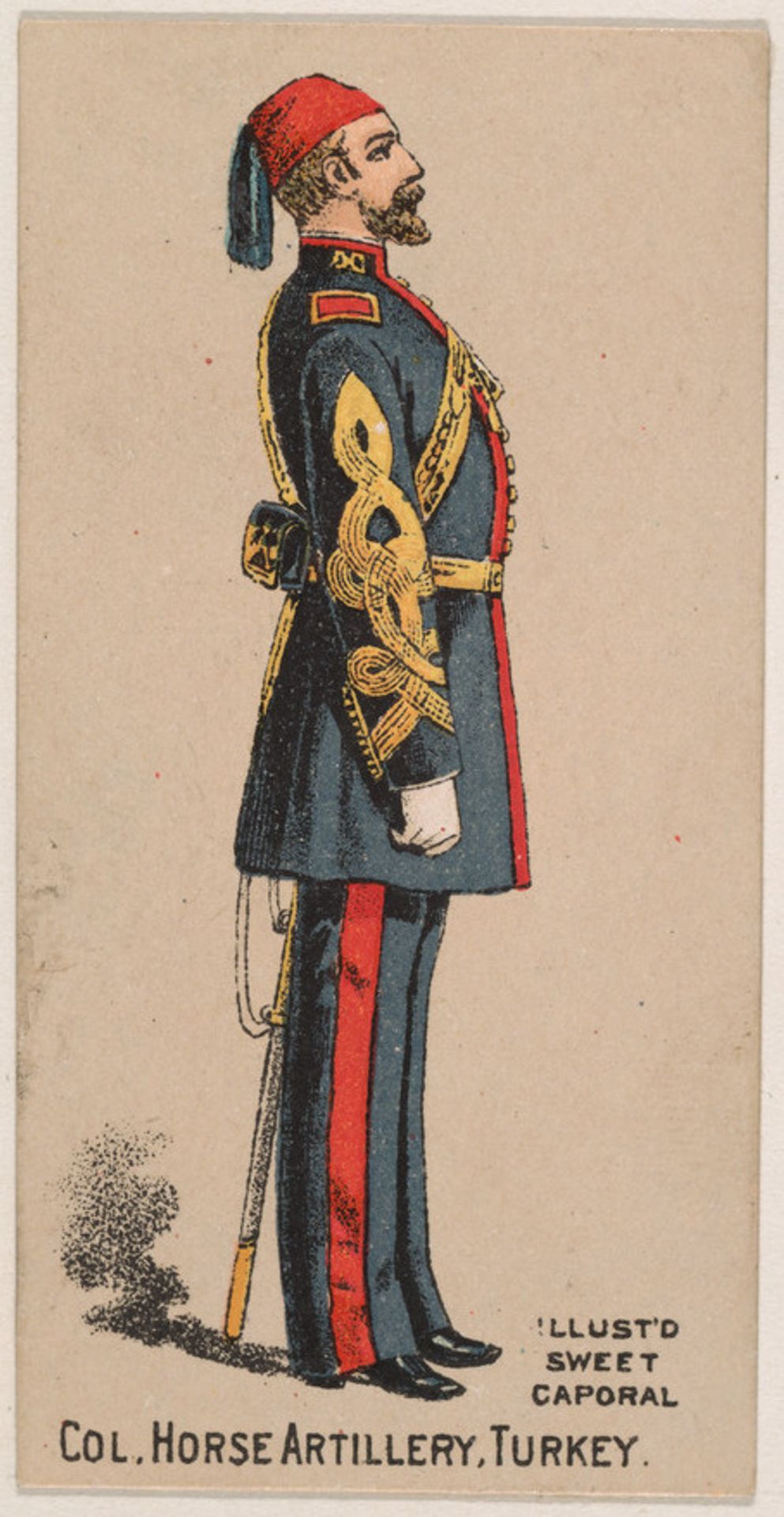 Colonel, Horse Artillery, Turkey, from the Military Series (N224) issued by Kinney Tobacco Company to promote Sweet Caporal Cigarettes by Kinney Brothers Tobacco Company