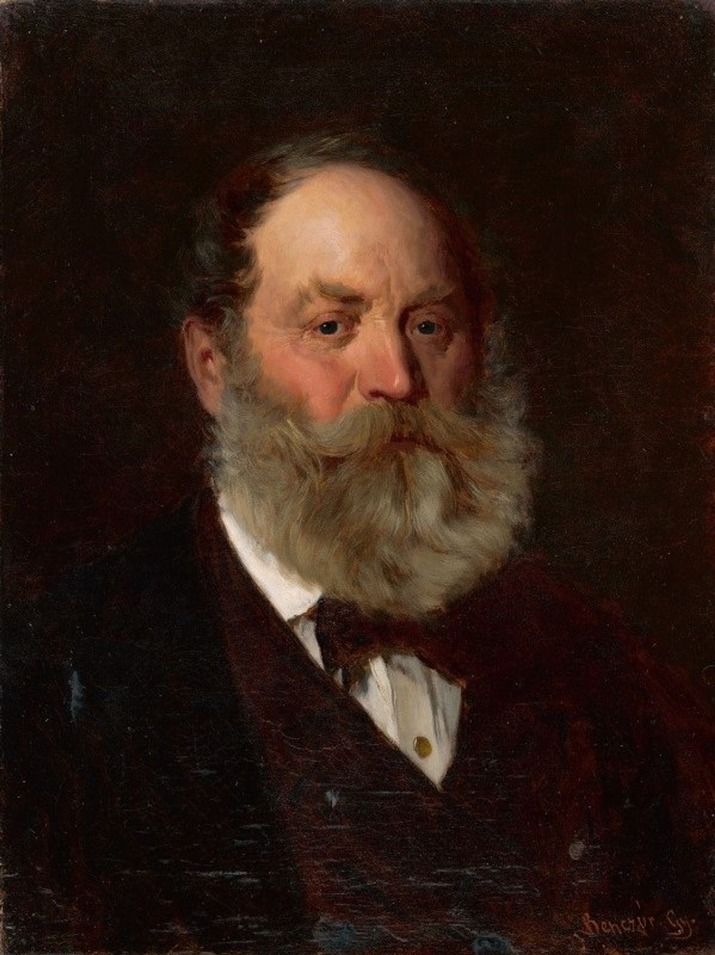 Portrait of the Artist’s Father by Gyula Benczúr