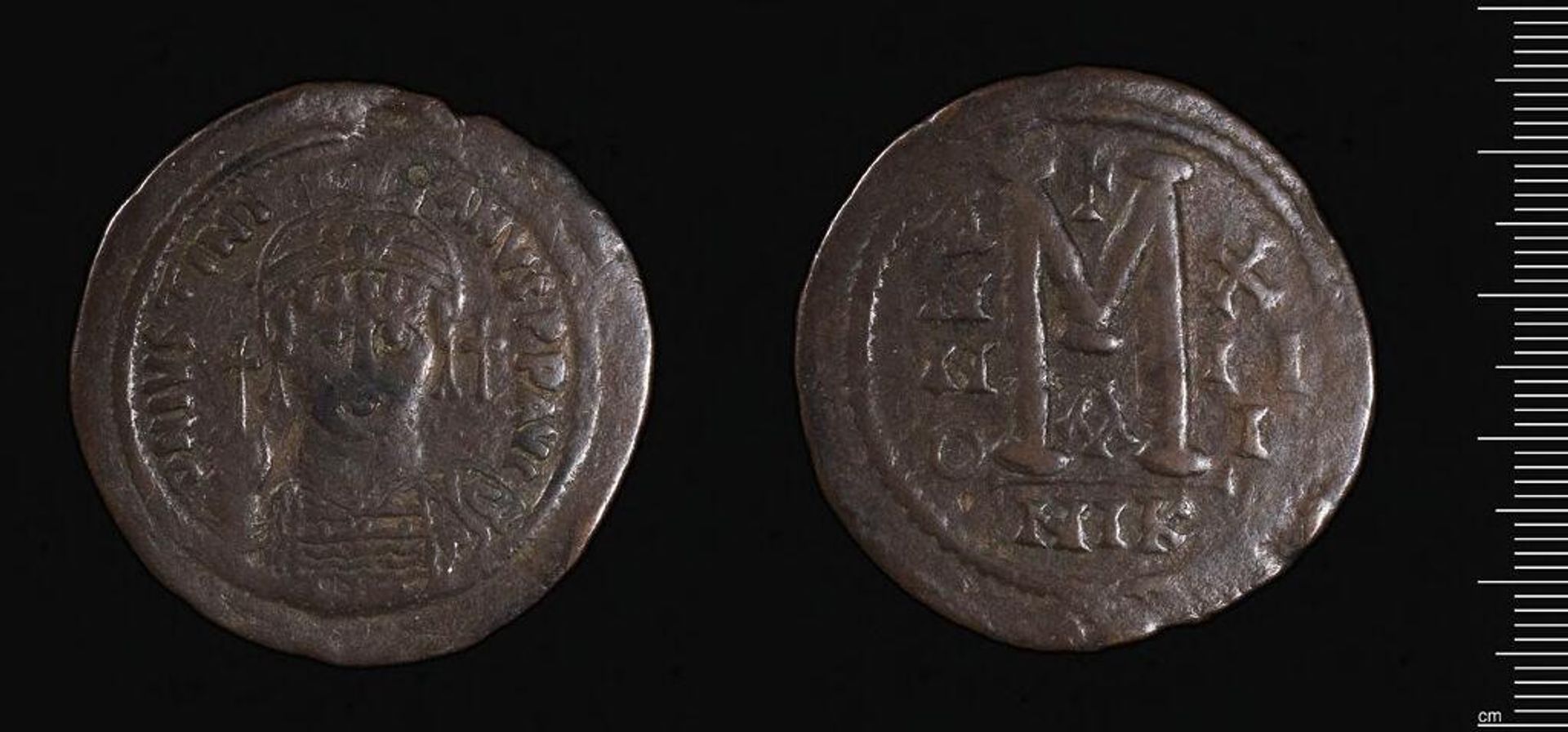Coin of Justinian I by Justinian I