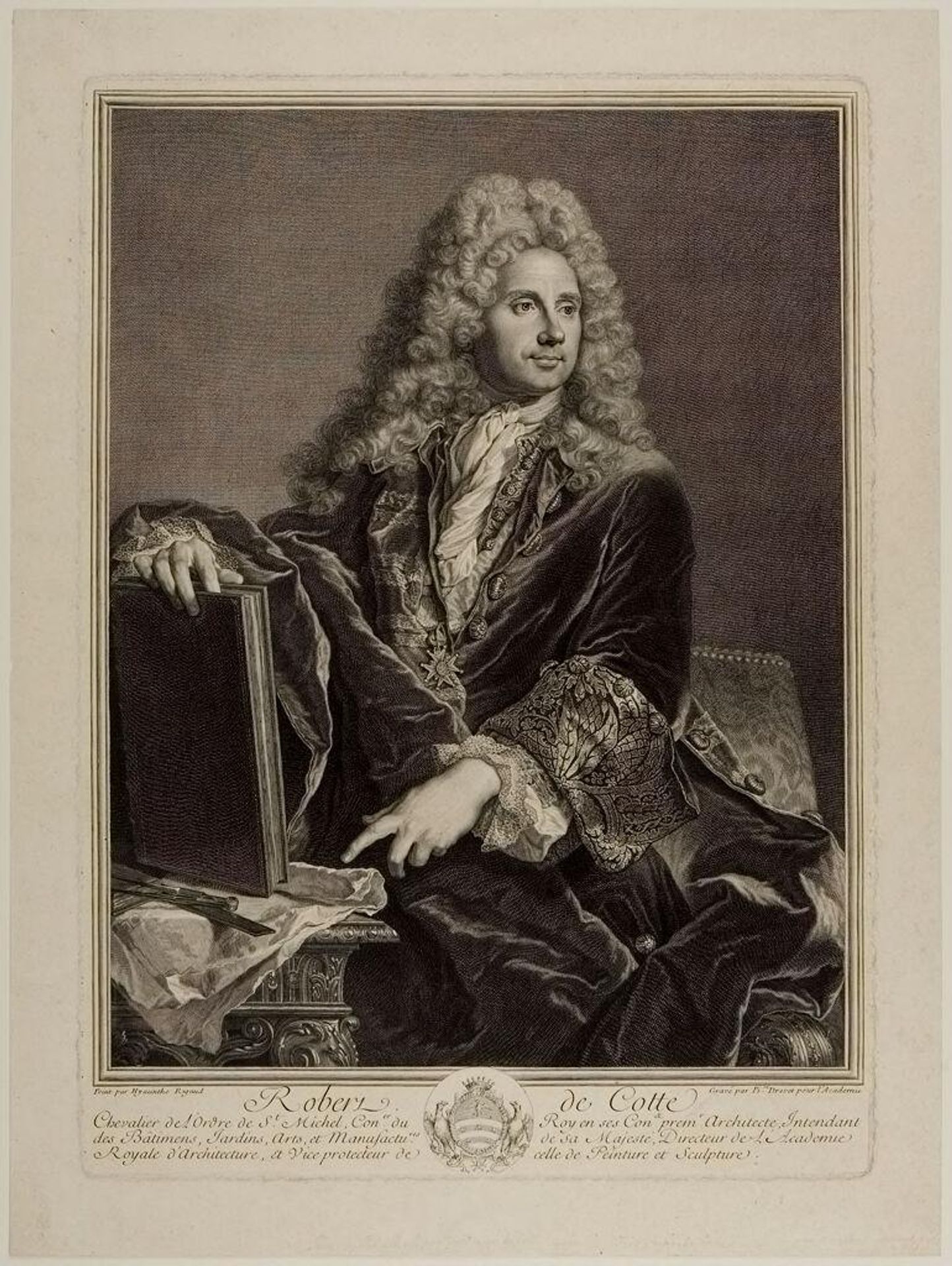 Robert de Cotte by Pierre Drevet