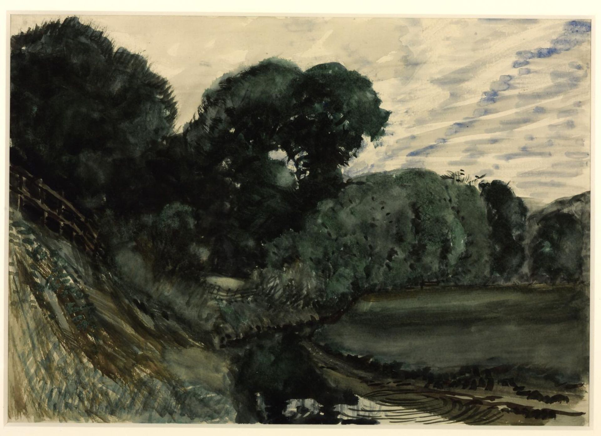 Evening Landscape by  William Richard Lethaby
