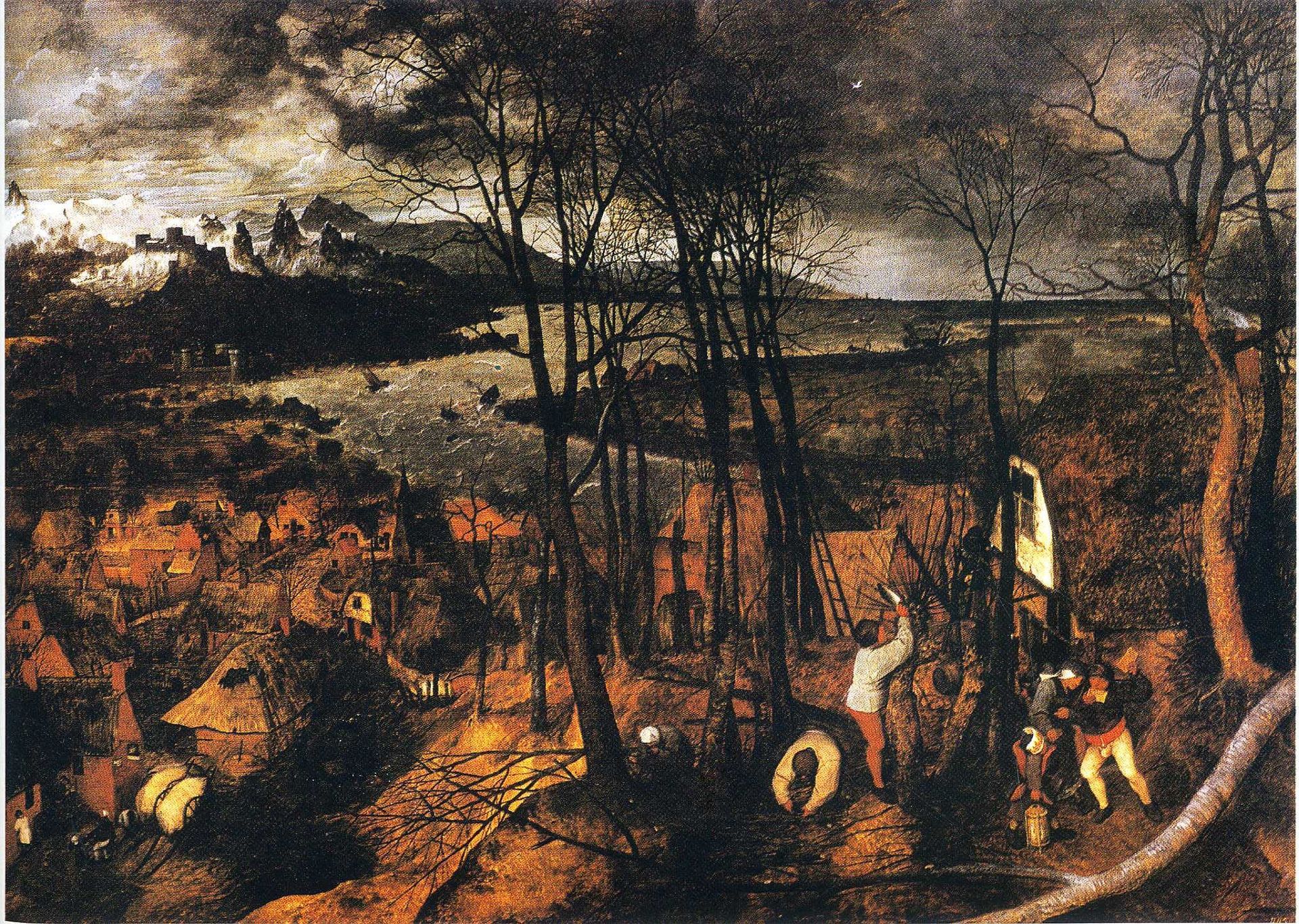 The Gloomy Day (January) by Pieter Bruegel the Elder