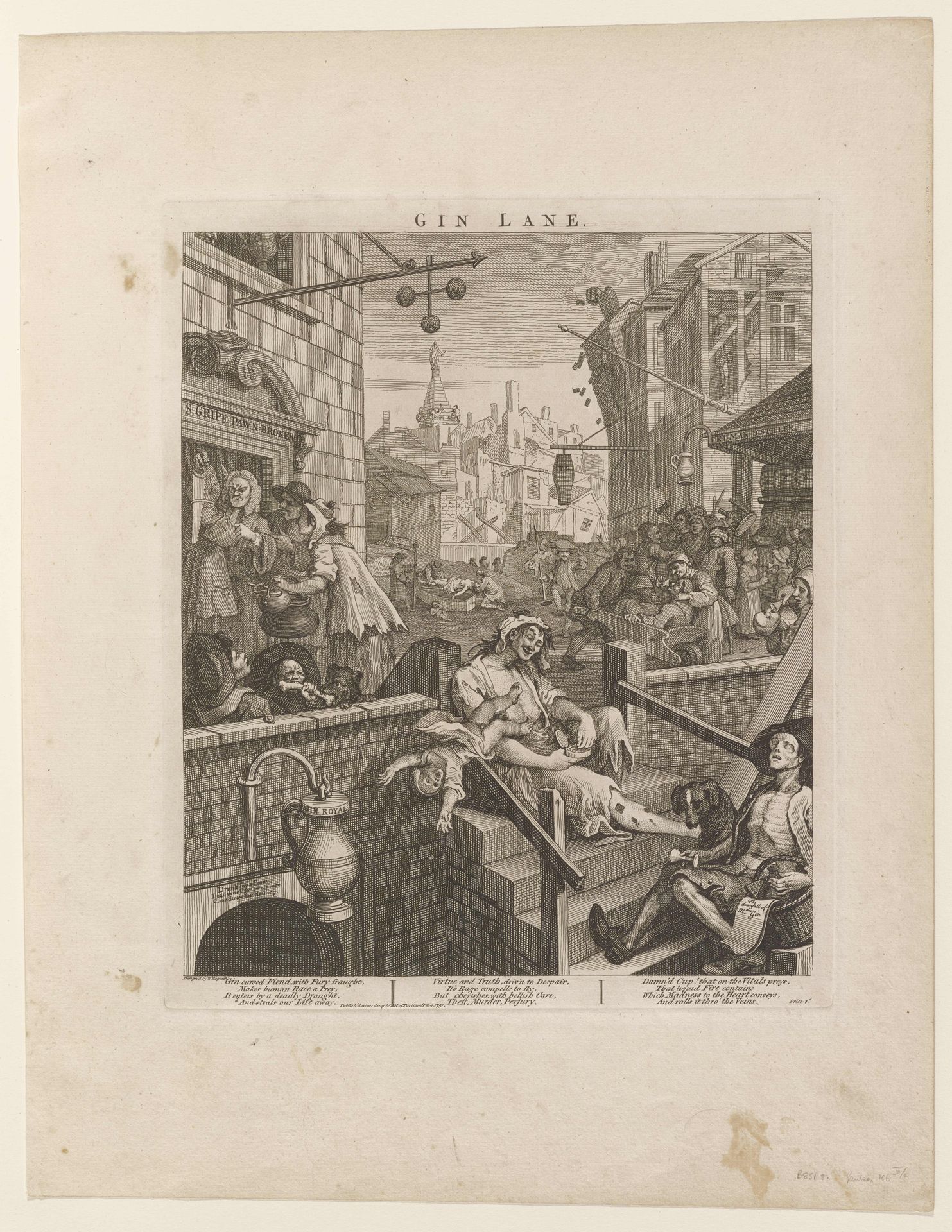 Gin Lane by William Hogarth