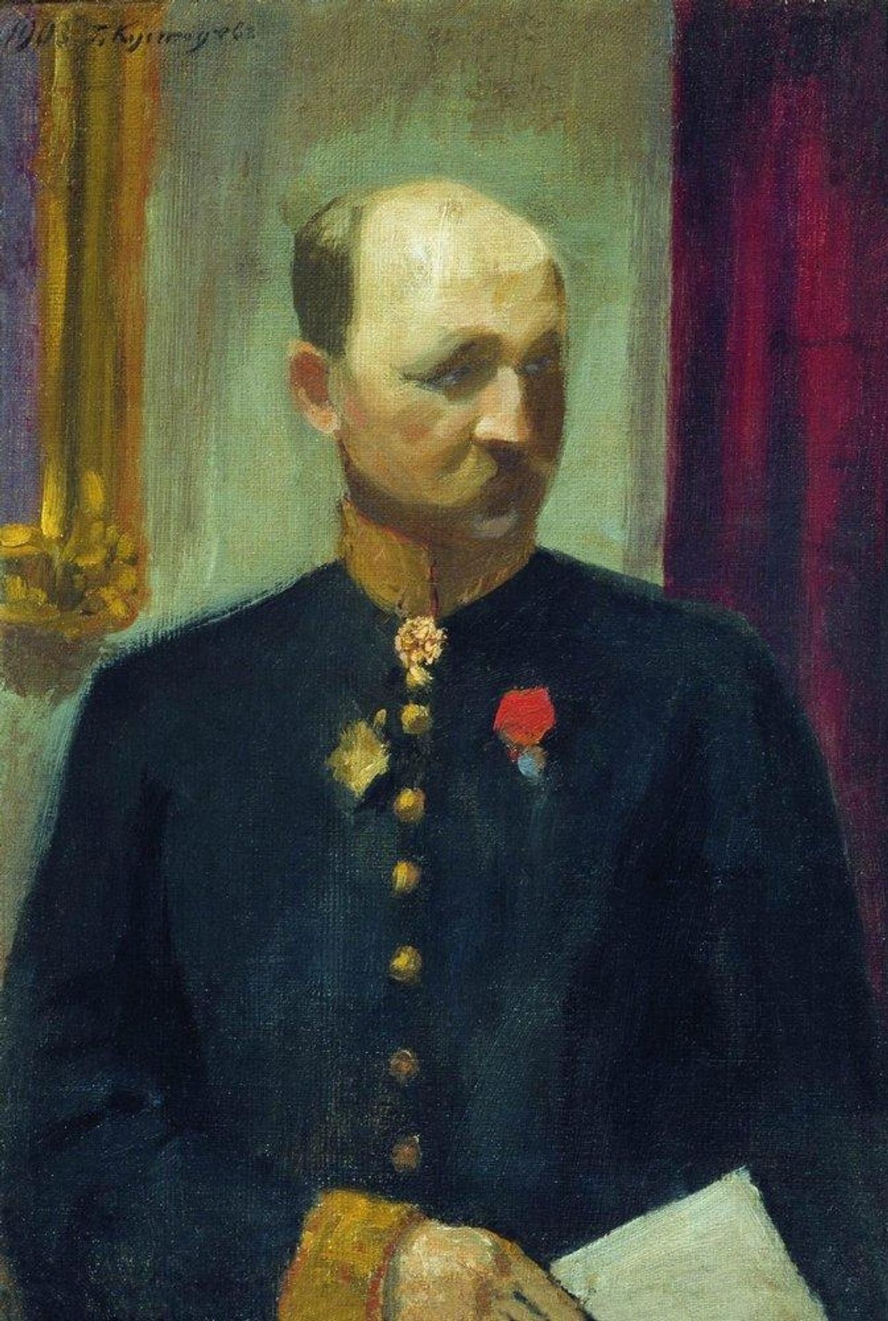 Portrait of public servant Nikolai Nikolayevich Korevo by Boris Kustodiev