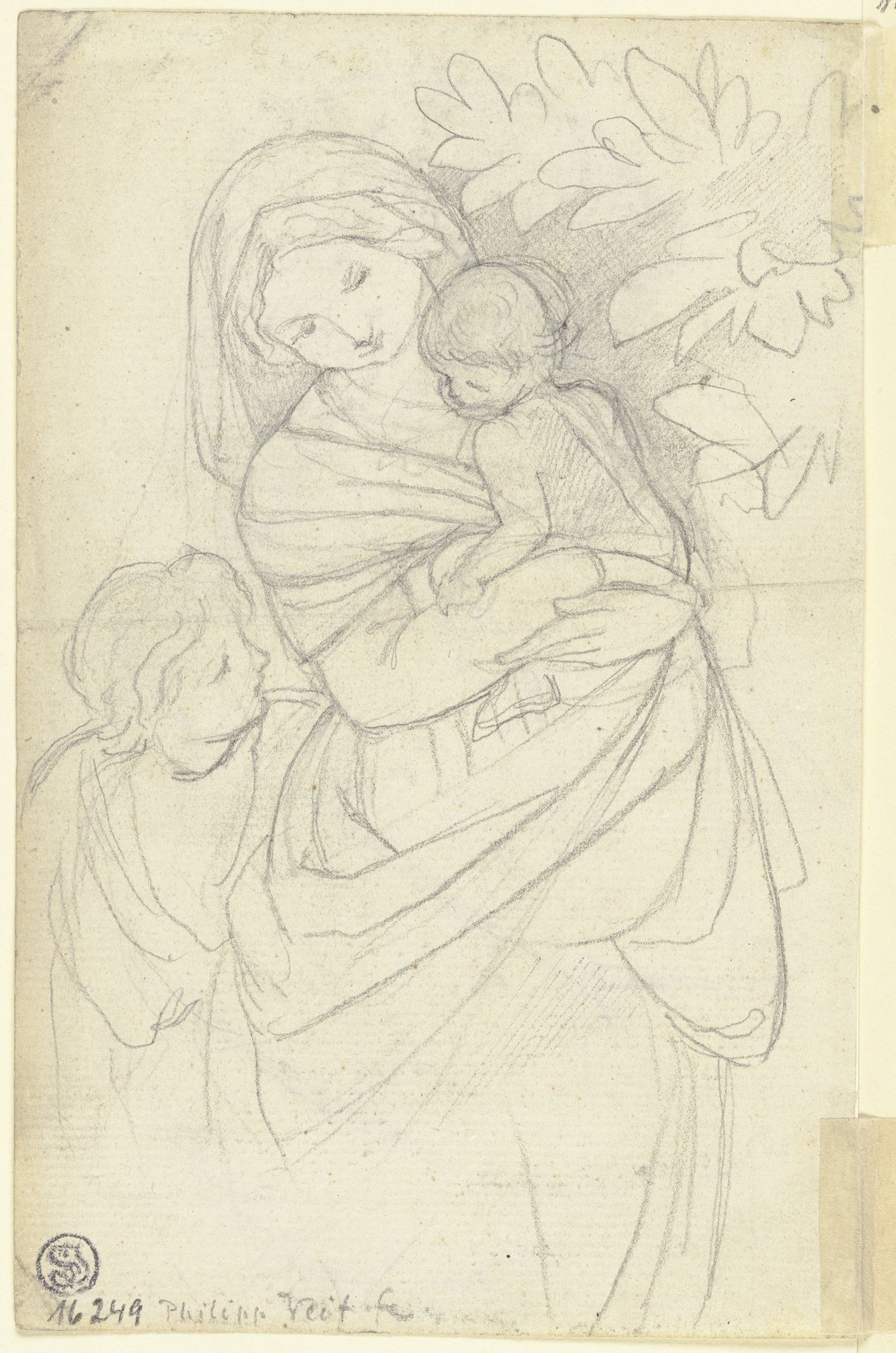 Stehende Madonna mit Jesuskind und Johannesknaben (_) by Philipp Veit