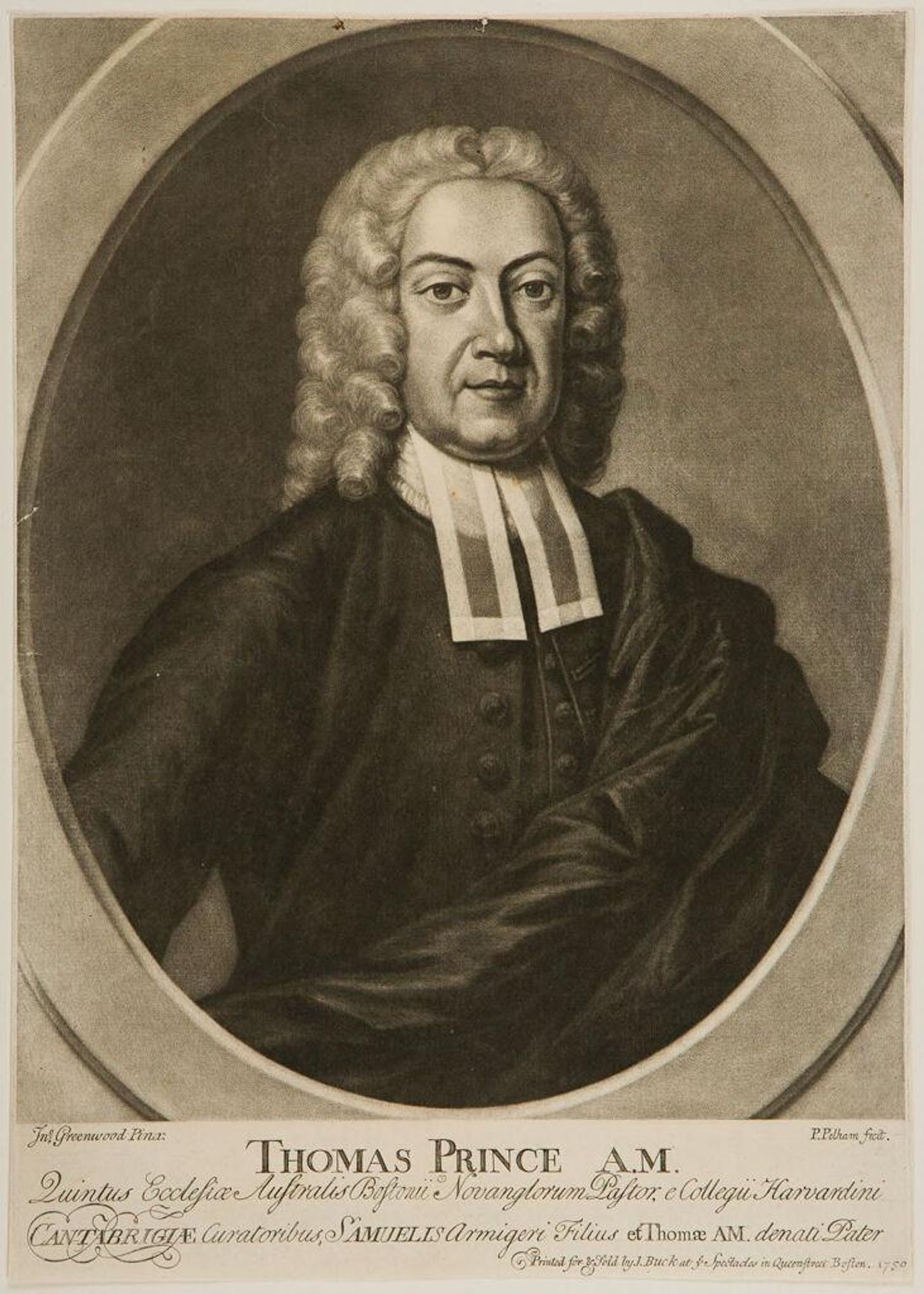 Thomas Prince by Peter Pelham