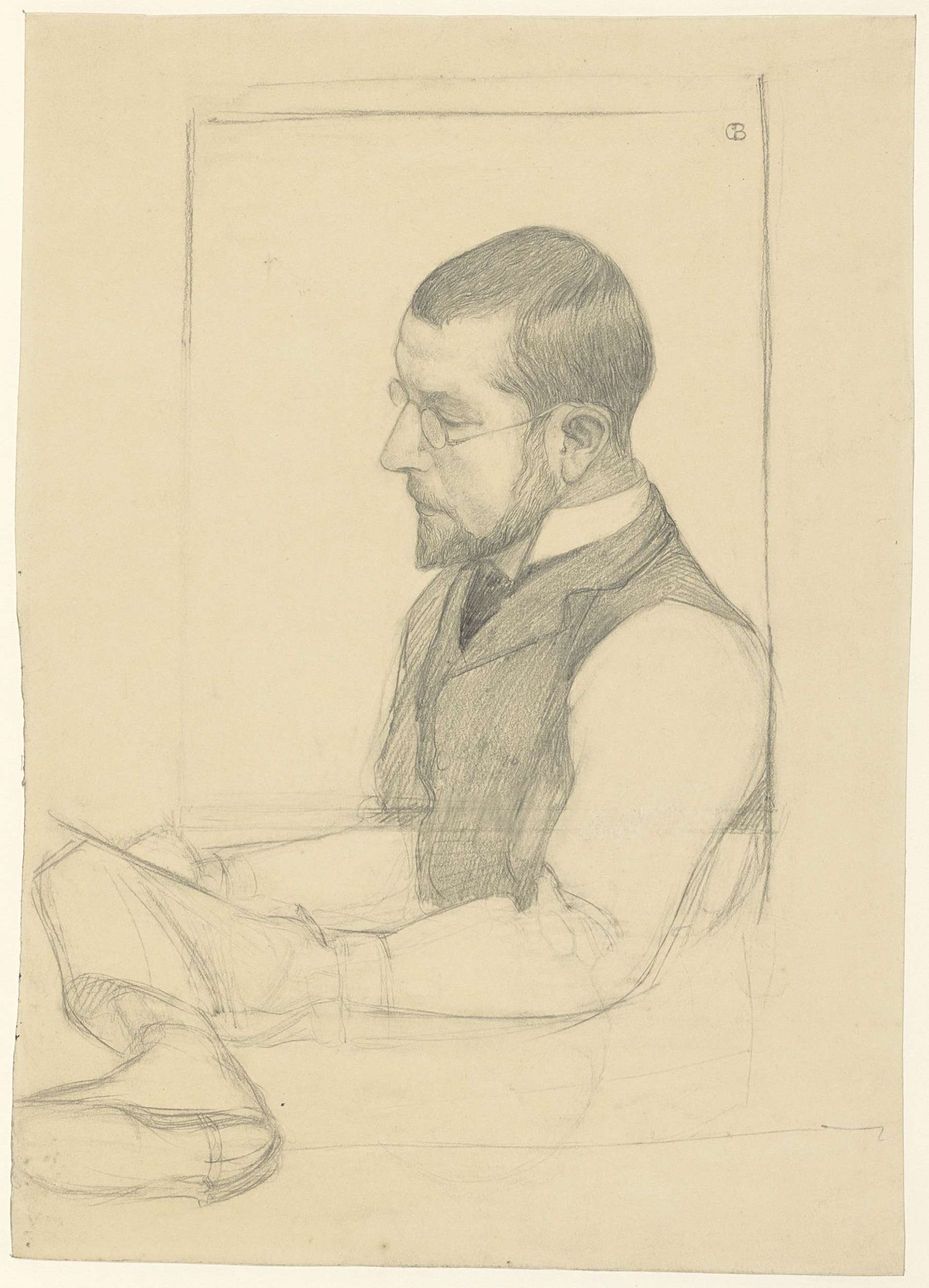 Portret van Edzard Koning by Theo Colenbrander