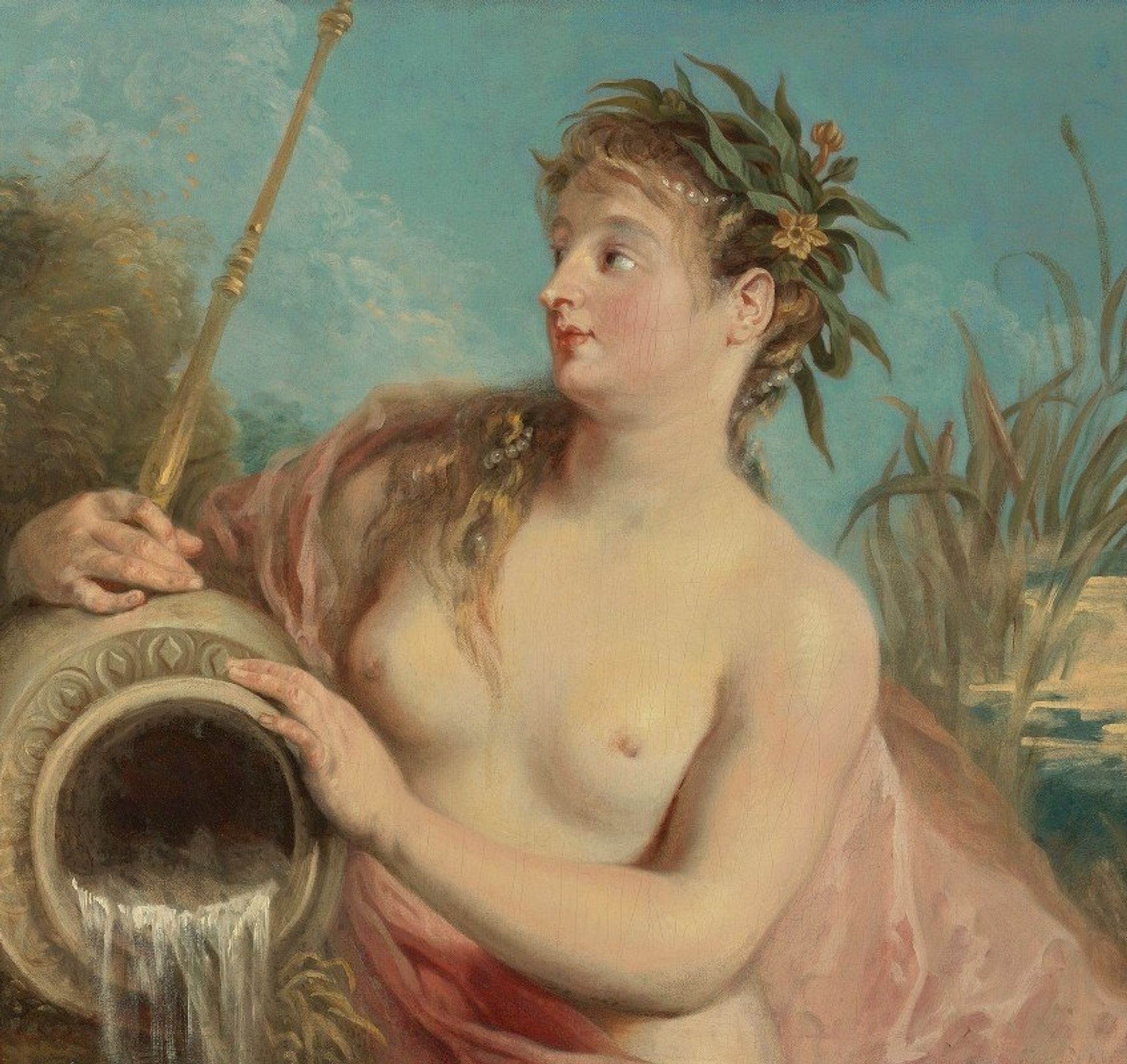 Nymphe De Fontaine by Jean-Antoine Watteau