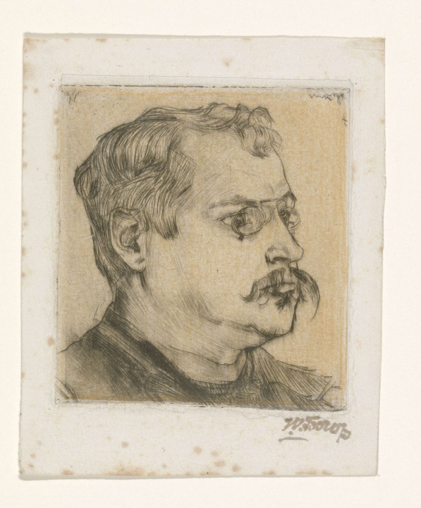 Portret van Hugo Vogel by Jan Toorop