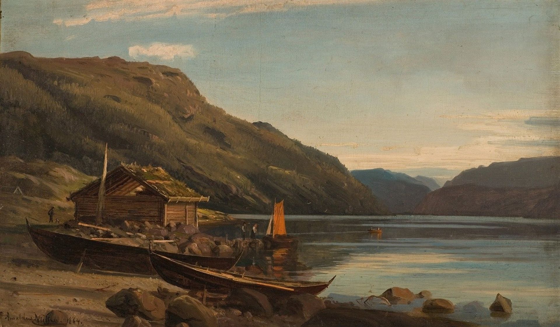 Fra Suldalsvann by Amaldus Nielsen