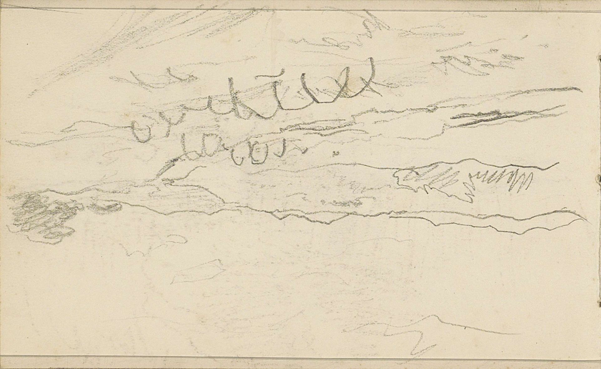 Schapen in een heuvellandschap by Anton Mauve