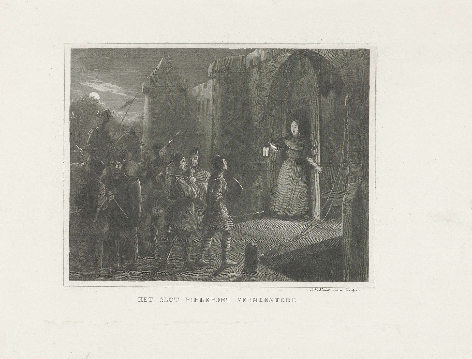 Verovering van het Slot Pirlepont by Johann Wilhelm (I) Kaiser