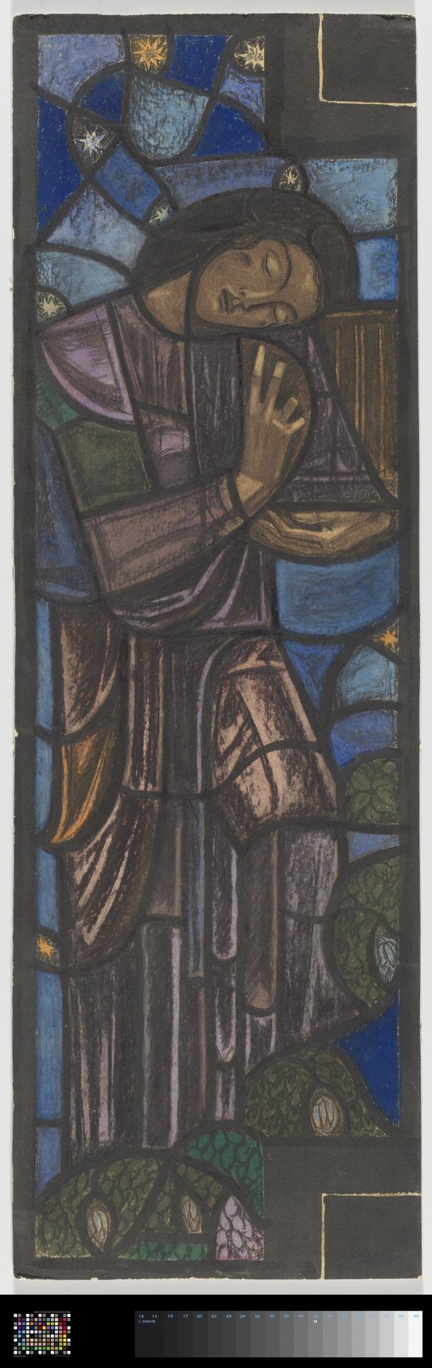 Ontwerp voor raam in het Nederlands Paviljoen op de tentoonstelling Arts Décoratifs te Parijs, 1925 by Richard Nicolaüs Roland Holst