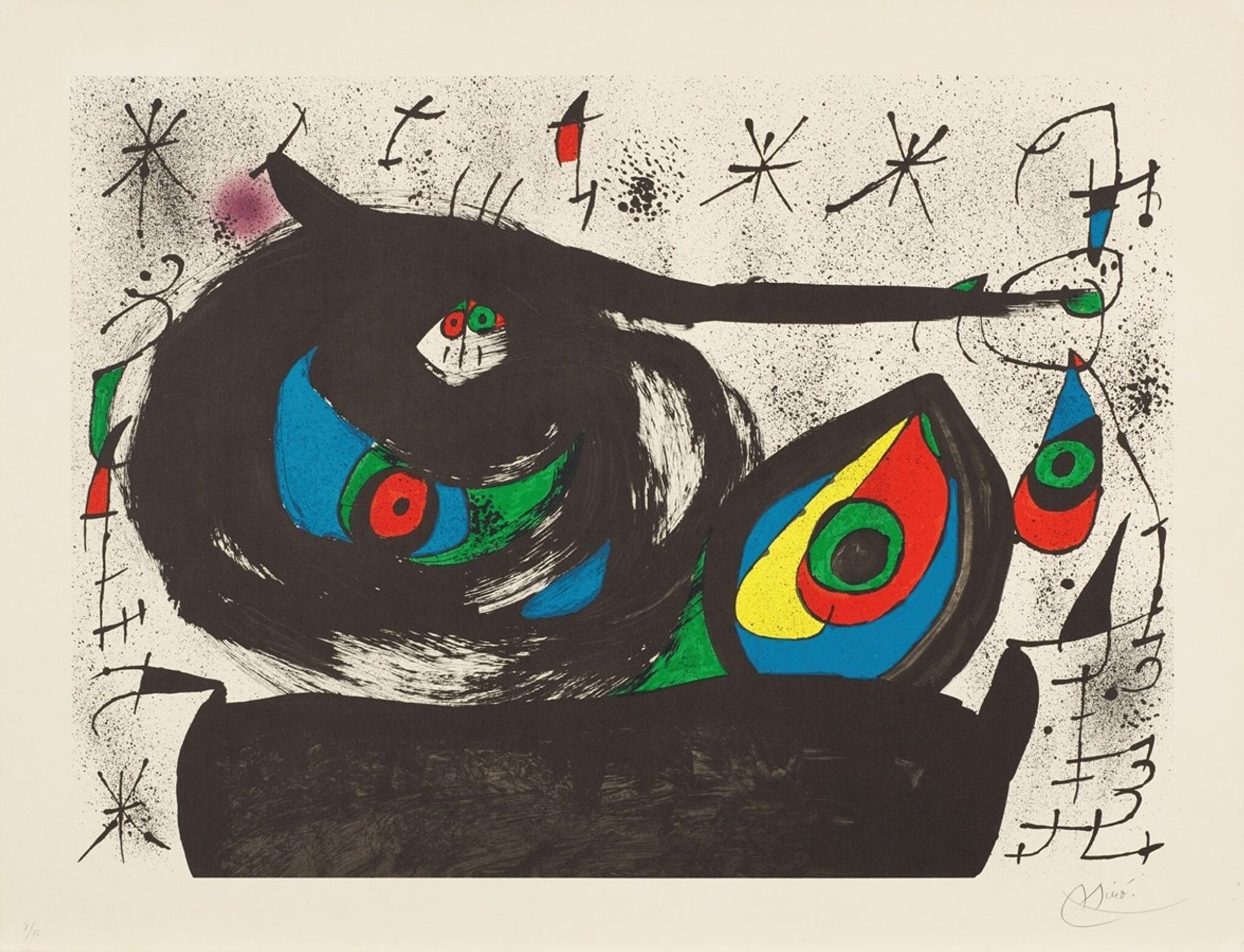 Homenatge a Joan Prats by Joan Miró