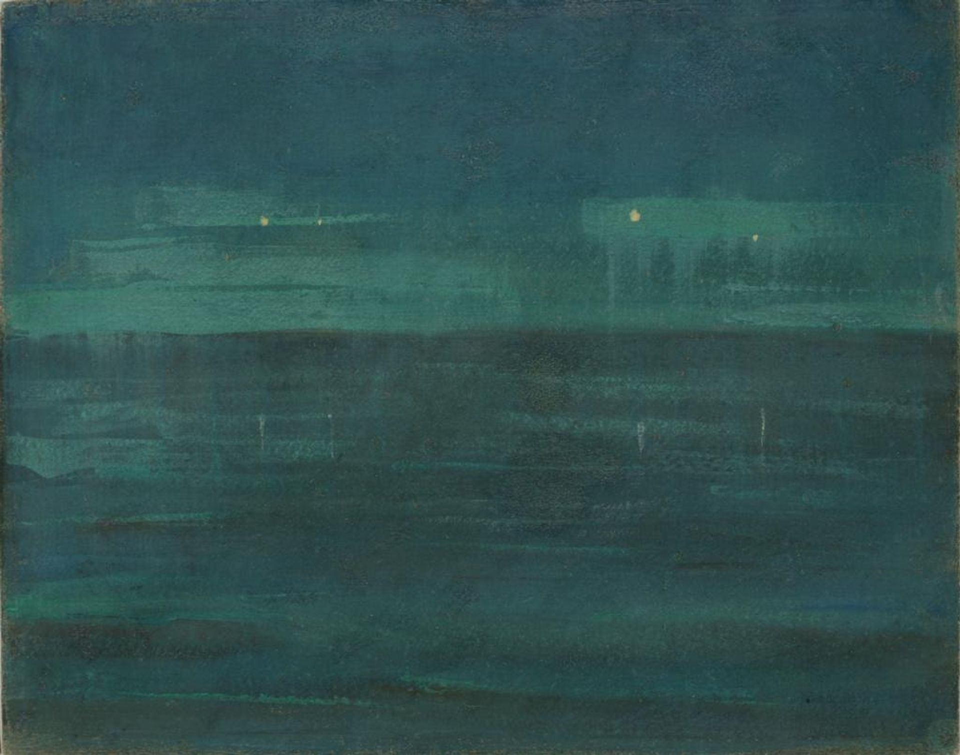 Sea at night by Mikalojus Konstantinas Ciurlionis
