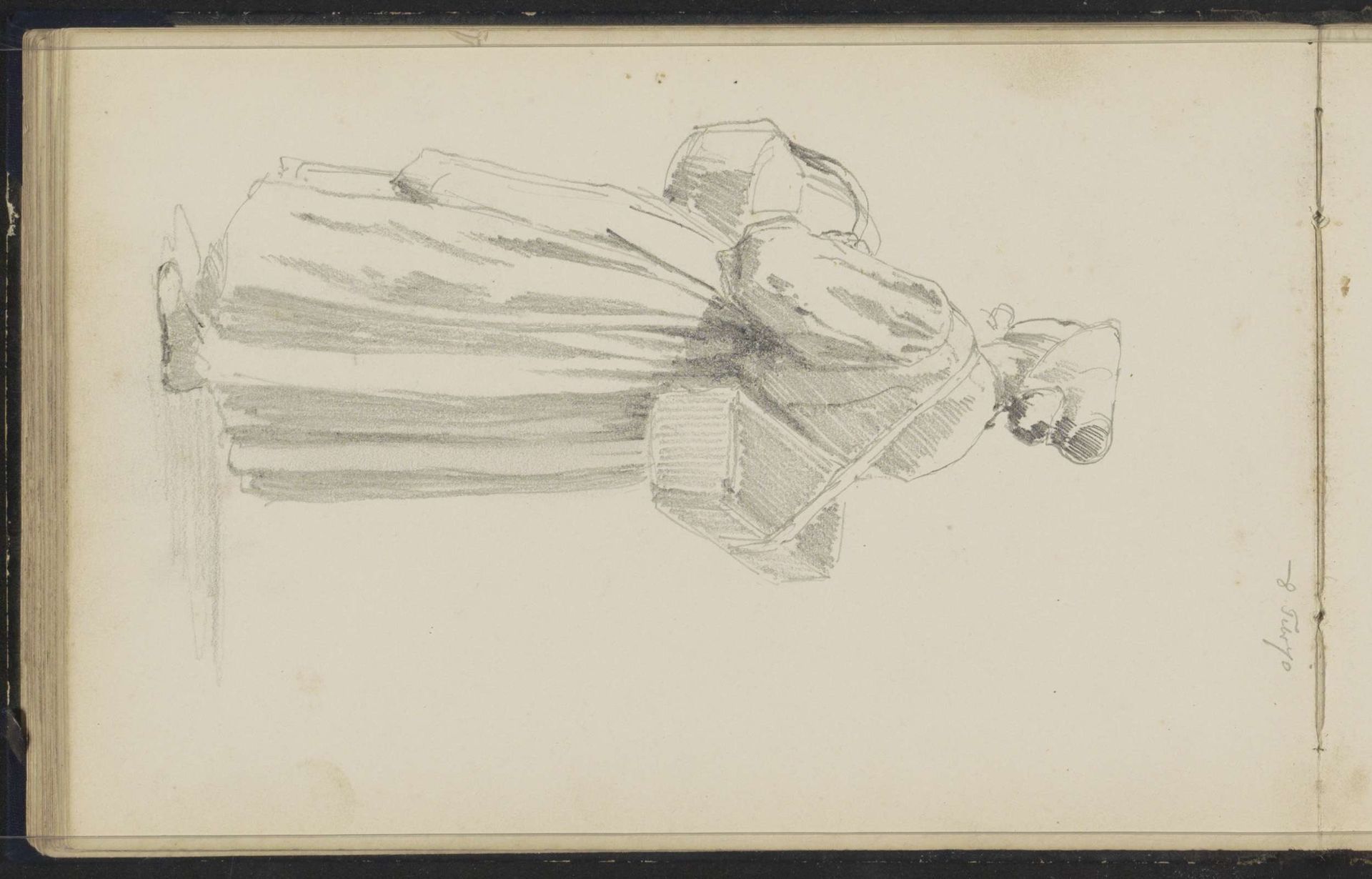 Vrouw met een mand en een kist by Cornelis Springer