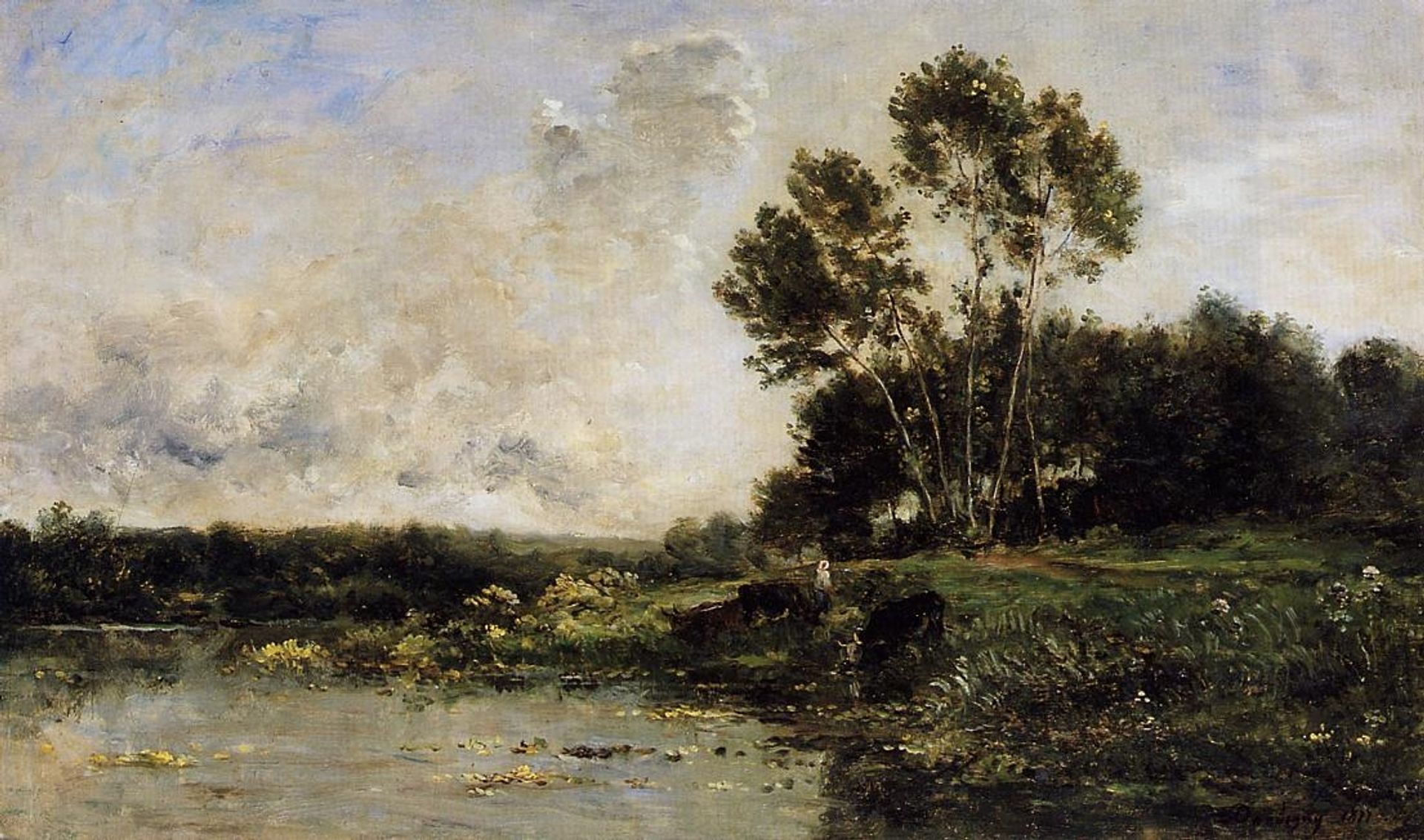 The Banks of the Oise by Charles François Daubigny