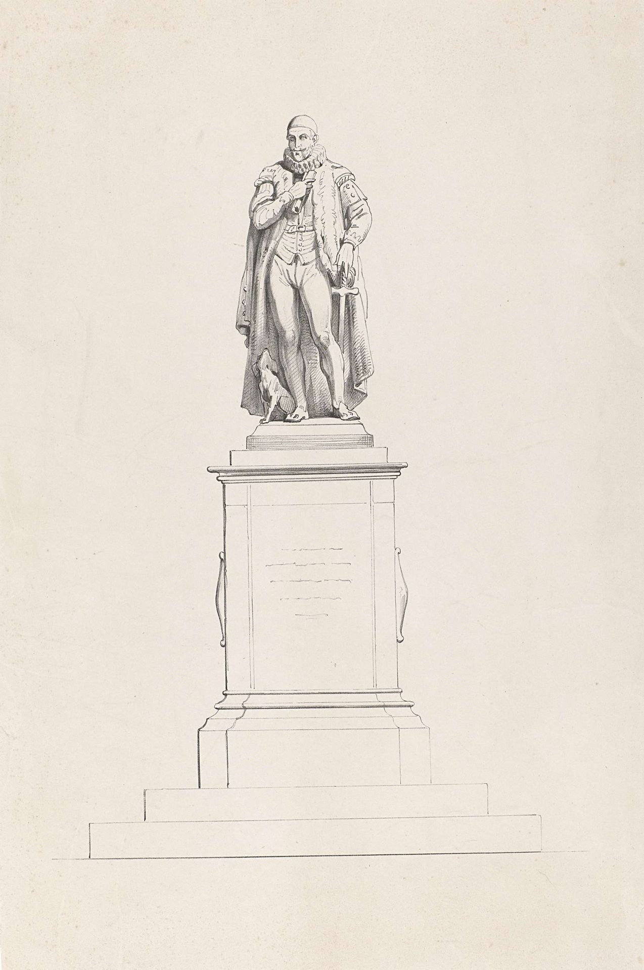 Standbeeld van Willem I, prins van Oranje, op het Plein te Den Haag by Anonymous