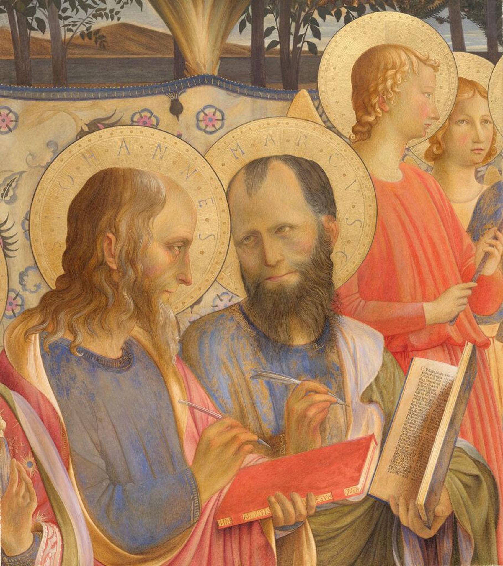 Fac-simile of a Portion of an Altar-Picture Representing the Madonna Enthroned, Surrounded by Saints and Angels, by Fra Angelico, in the Florence Academy by Charles Herbert