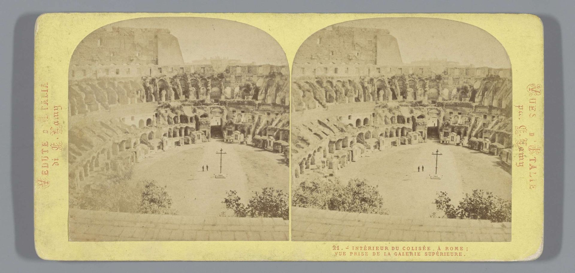 Binnenkant van het Colosseum, Rome by Ernest Eléonor Pierre Lamy