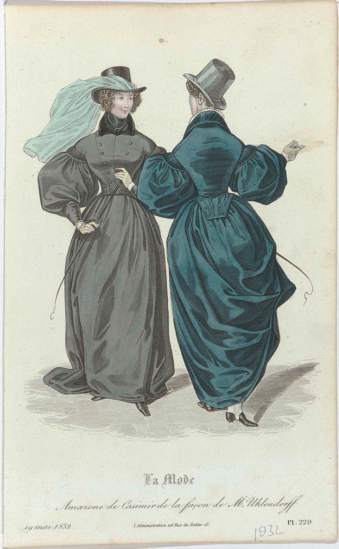 La Mode, 19 mai 1832, Pl. 229 : Amazone de Casimir (...) by Anonymous