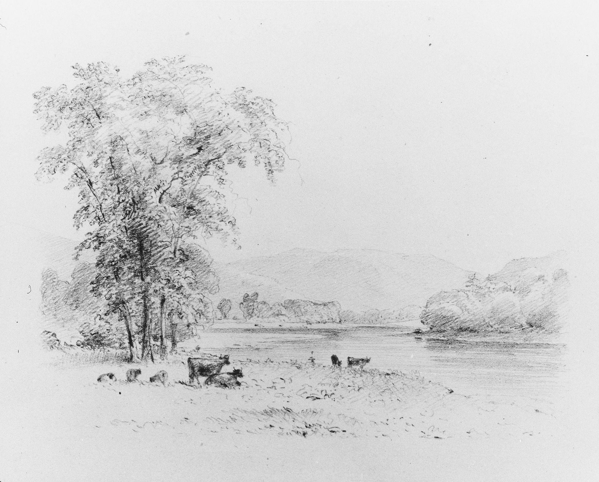 Susquehanna below Nanticoke, Pennsylvania by Thomas Addison Richards