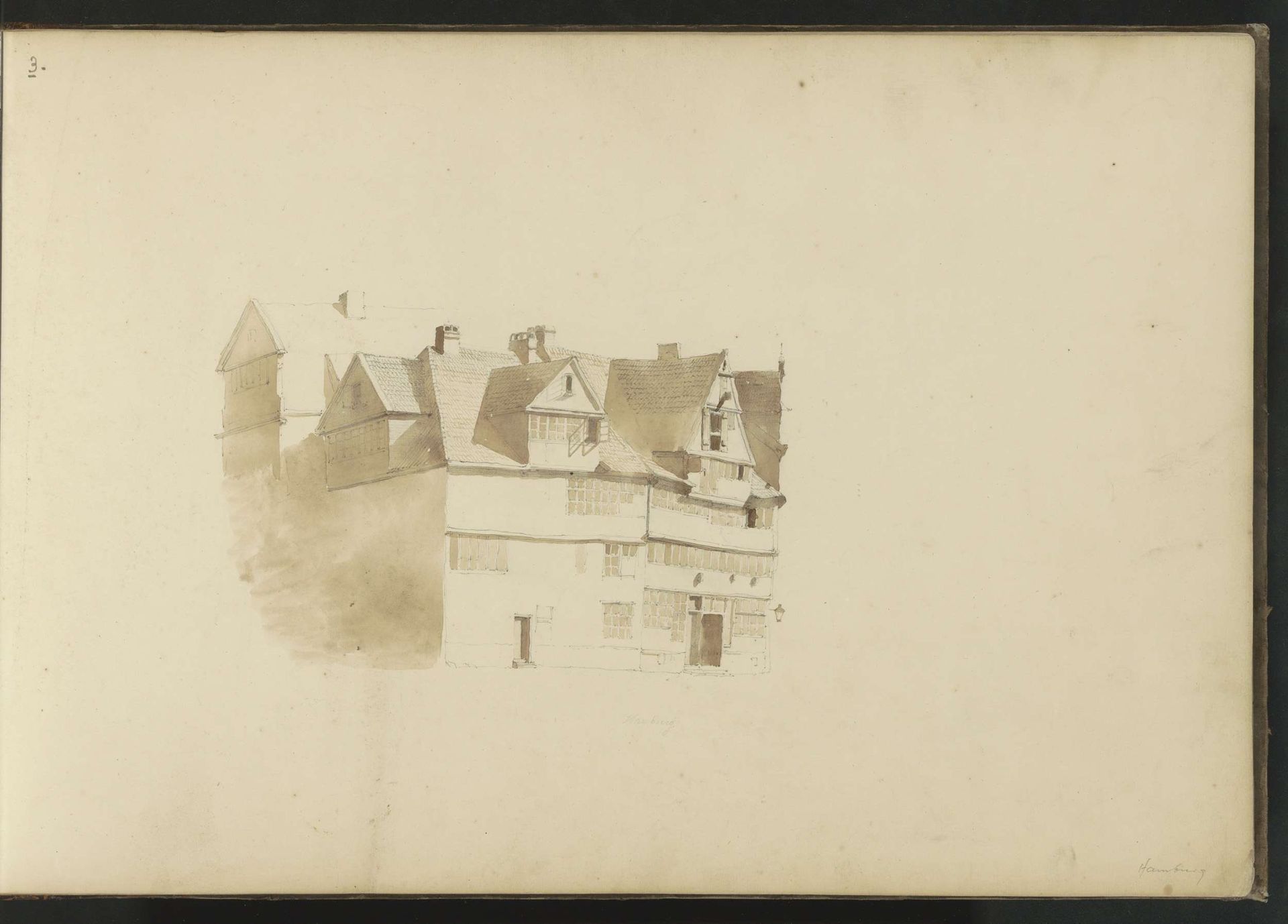 Huizen te Hamburg by Kasparus Karsen