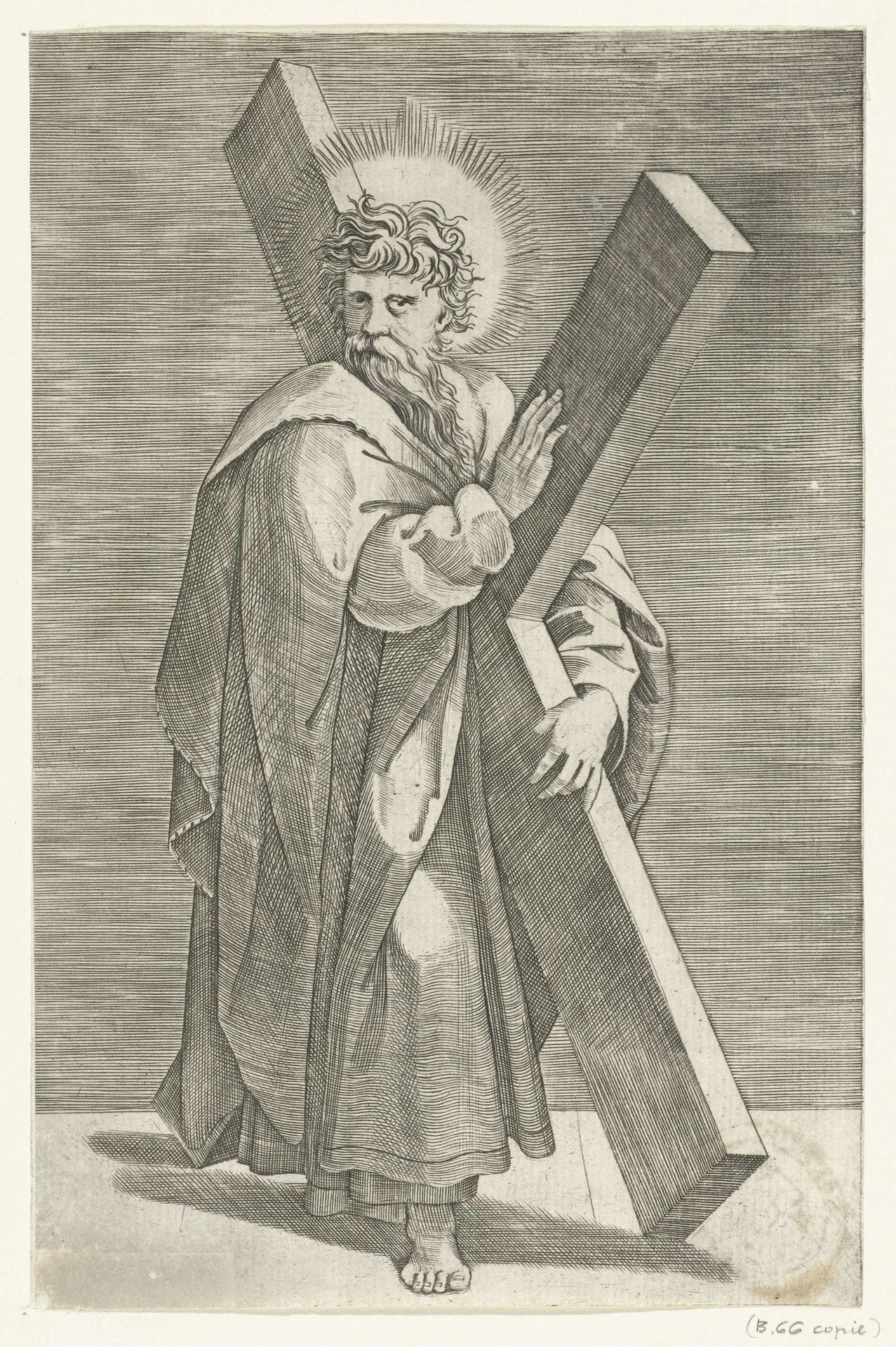 Apostel Andreas met kruis by Marco Dente