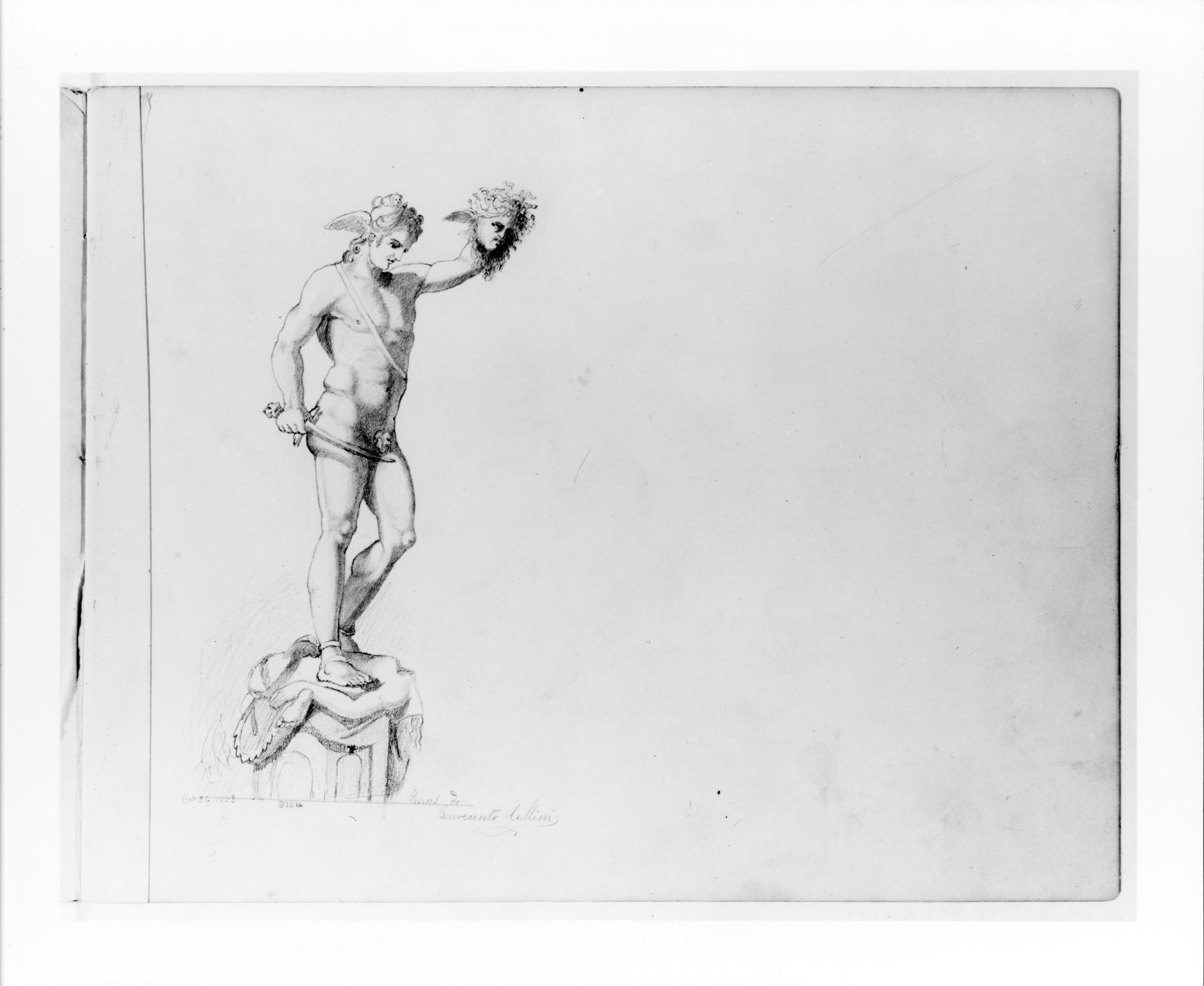 Perseus (from Sketchbook) by John Quincy Adams Ward