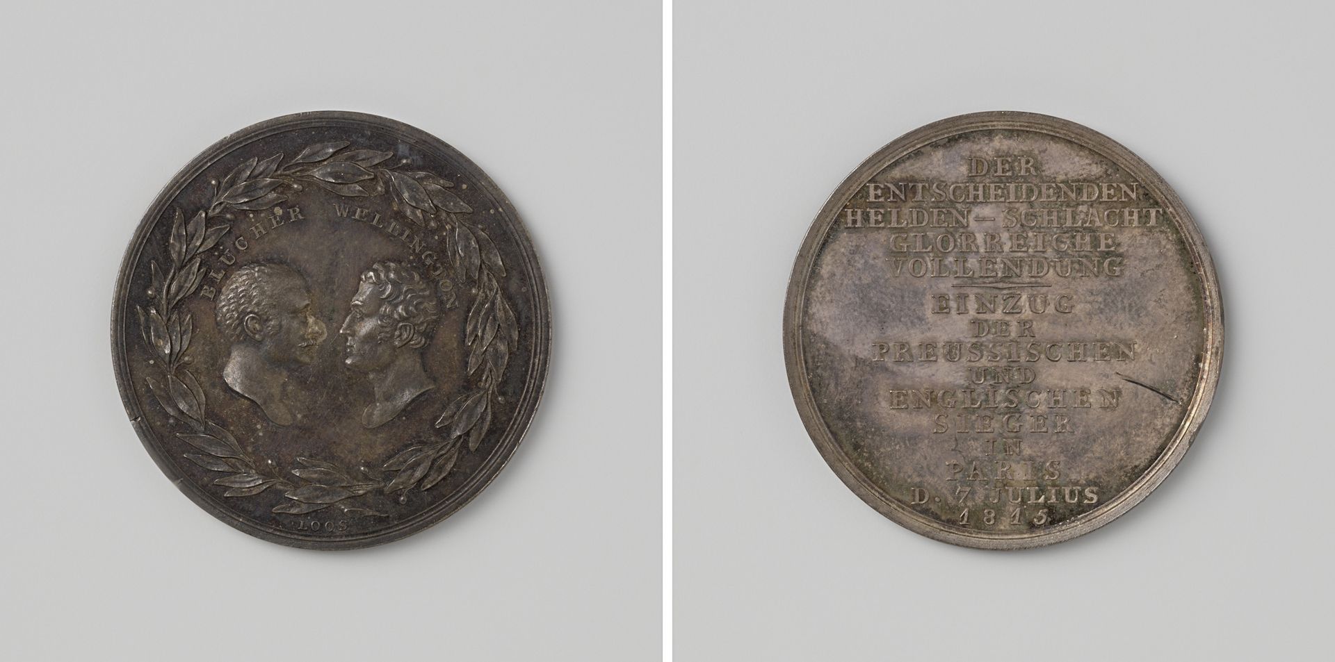 Inname van Parijs, ter ere van de hertog van Wellington en Blucher by Daniel Friedrich Loos