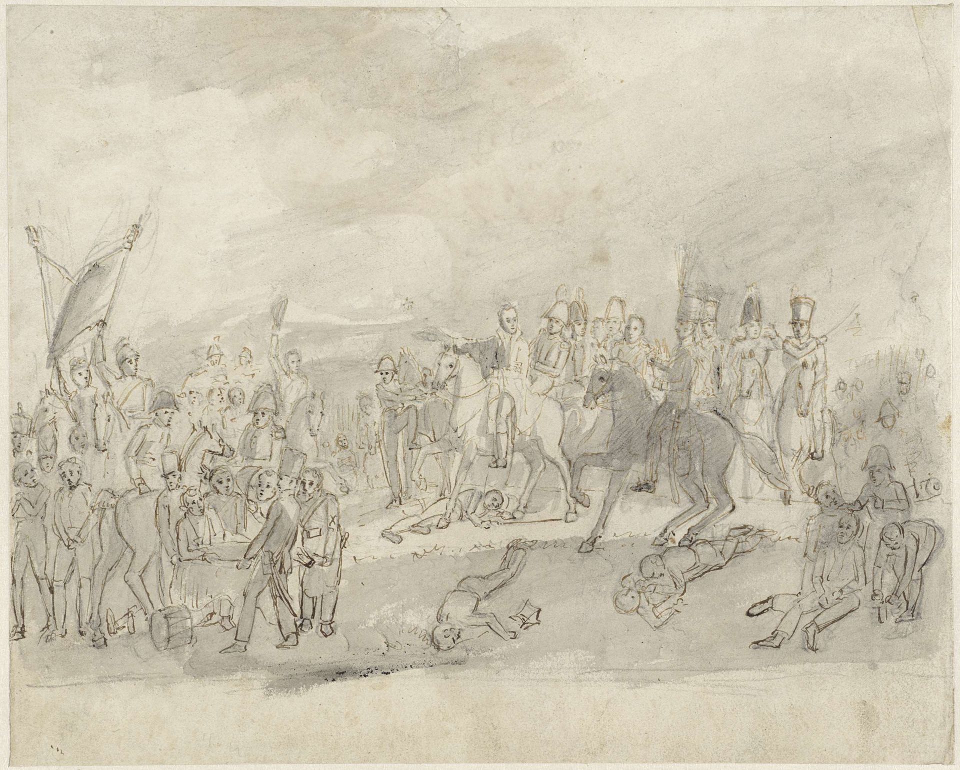 Slag bij Waterloo by Jan Willem Pieneman