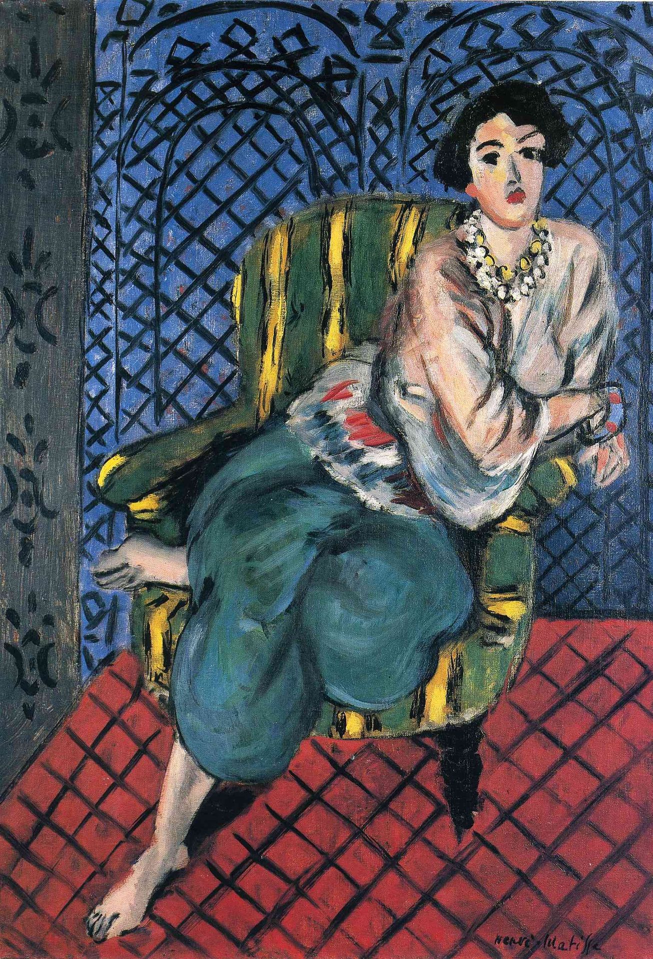 Woman sitting in a chair by Henri Matisse