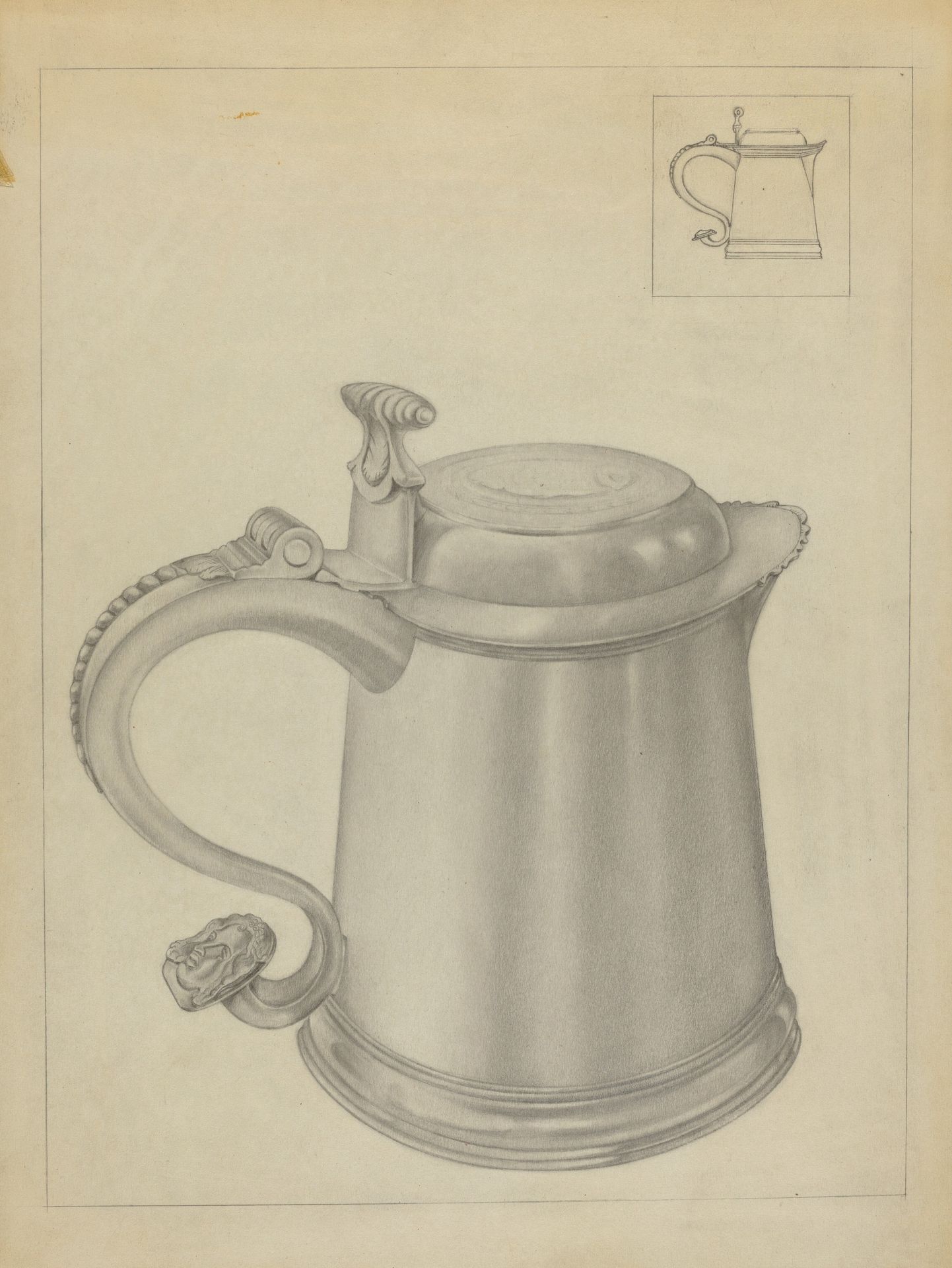 Silver Tankard by Isidore Steinberg