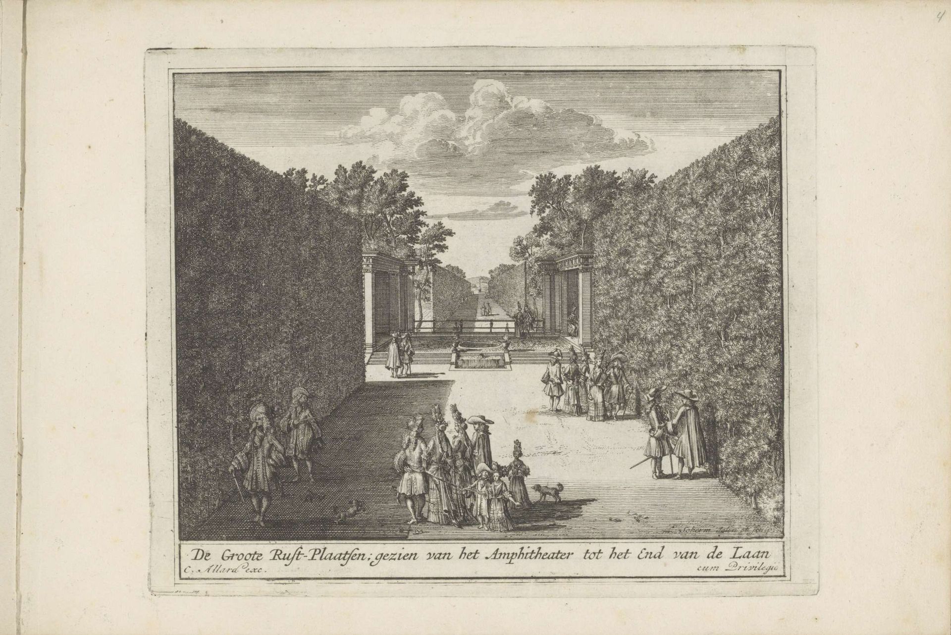Gezicht op de grote rustplaatsen vanaf het amfitheater by Laurens Scherm