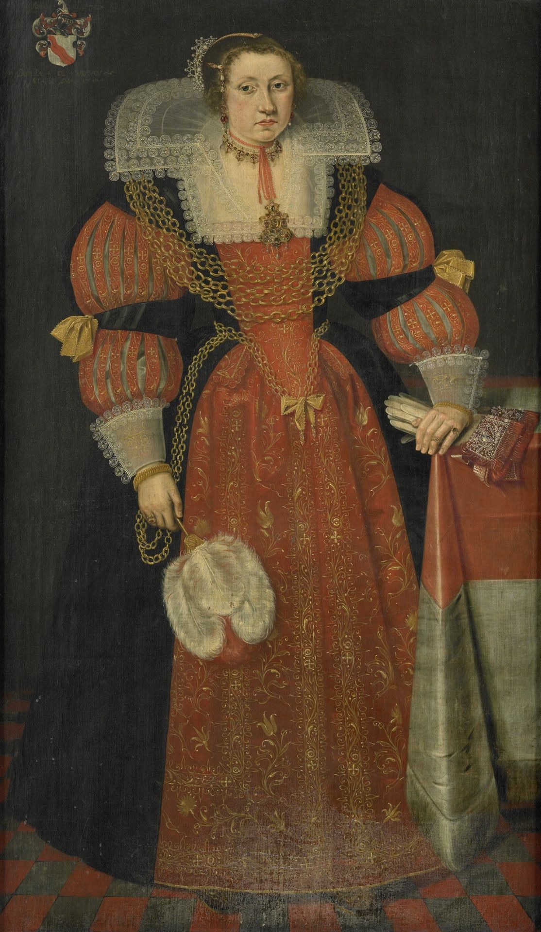 Portrait of Sophia de Vervou (c. 1613-71) by L.J. Woutersin