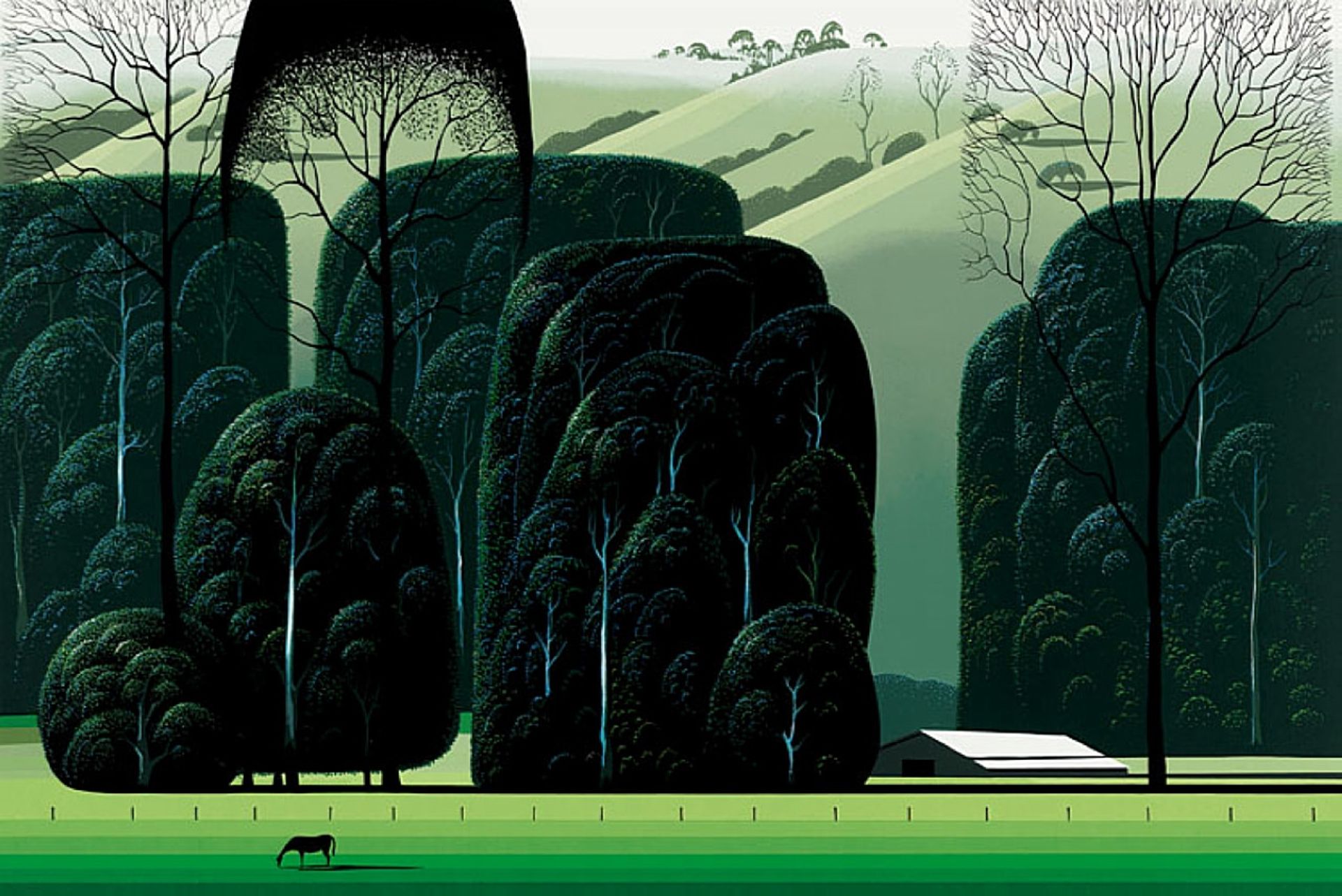 San Luis Obispo by Eyvind Earle