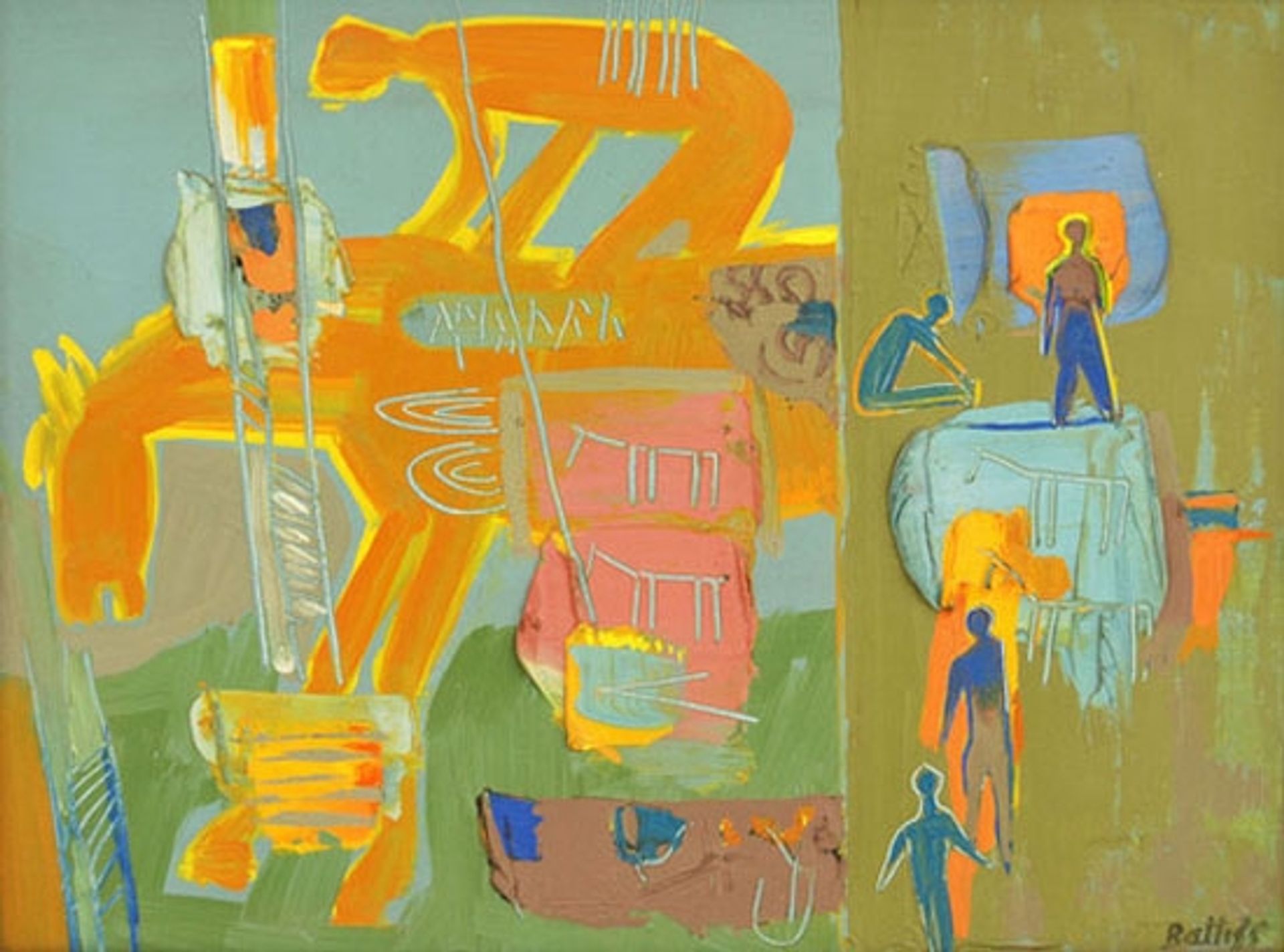 Horseman Palimpsest by Walter Battiss