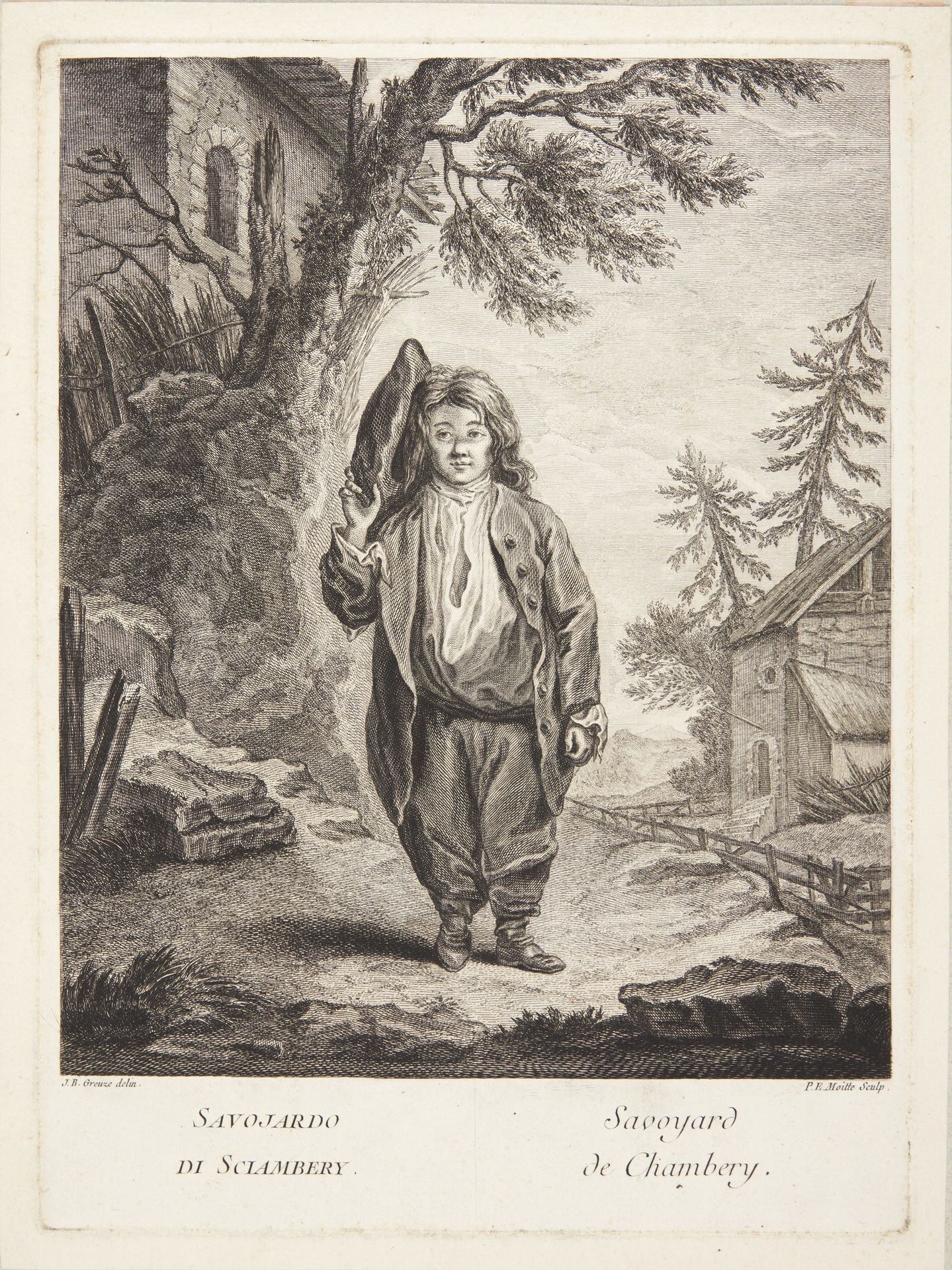 Bondedreng fra Savoyen (Savoyard de Chambery) by Pierre Etienne Moitte